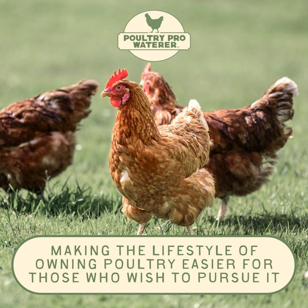 Alimentador de Agua para Aves de Corral 5 Galones PVC Blanco