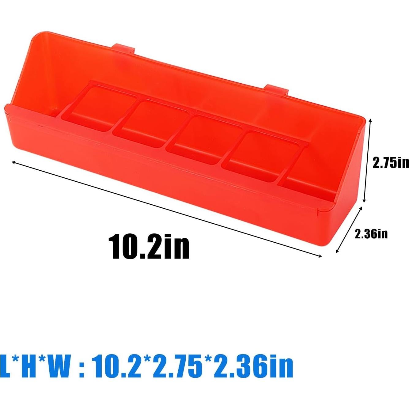 Paquete de 4 Comederos para Aves TOHONGADON 26x7x6cm