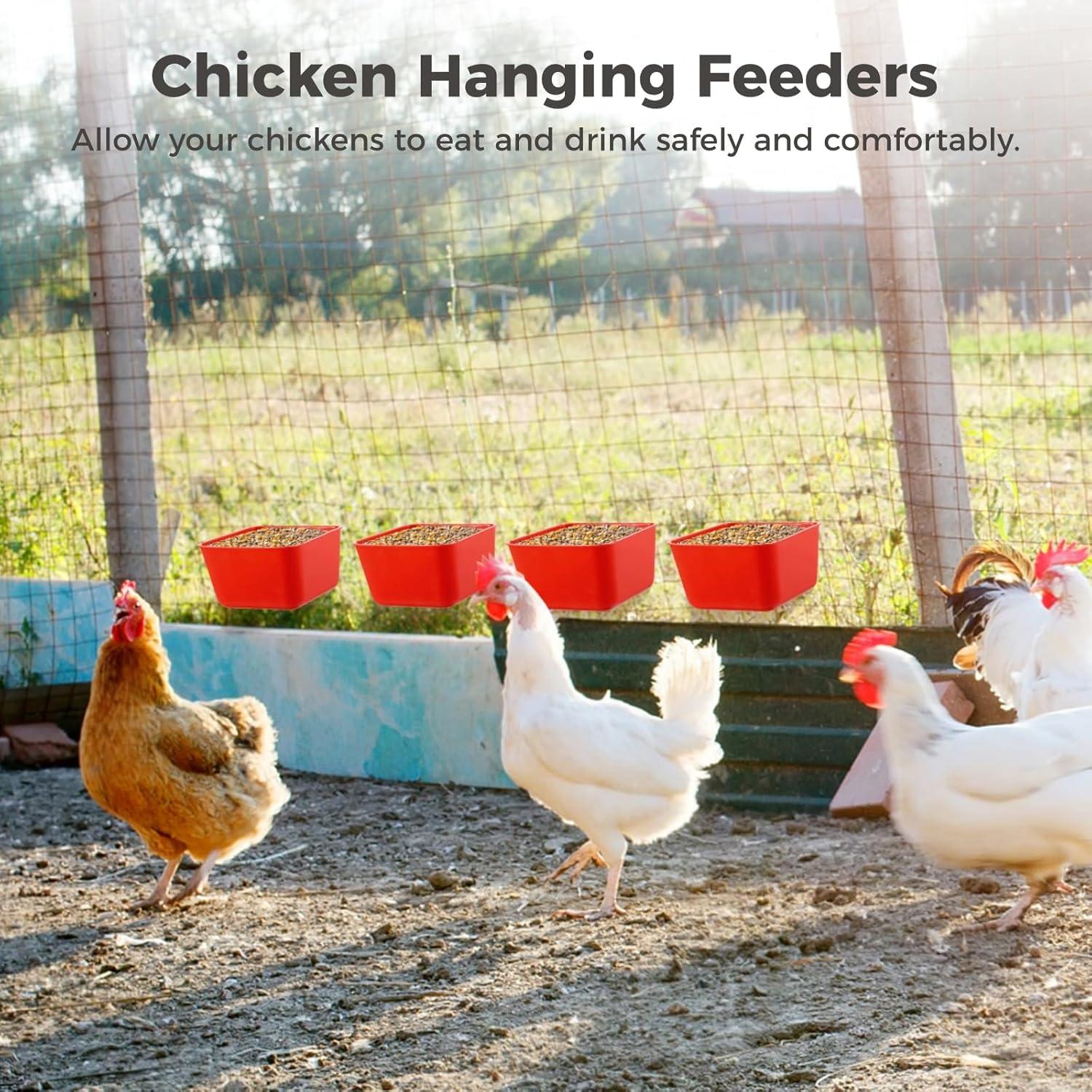 20 Tazas de Alimentación Colgantes Tideme para Aves 473 ml