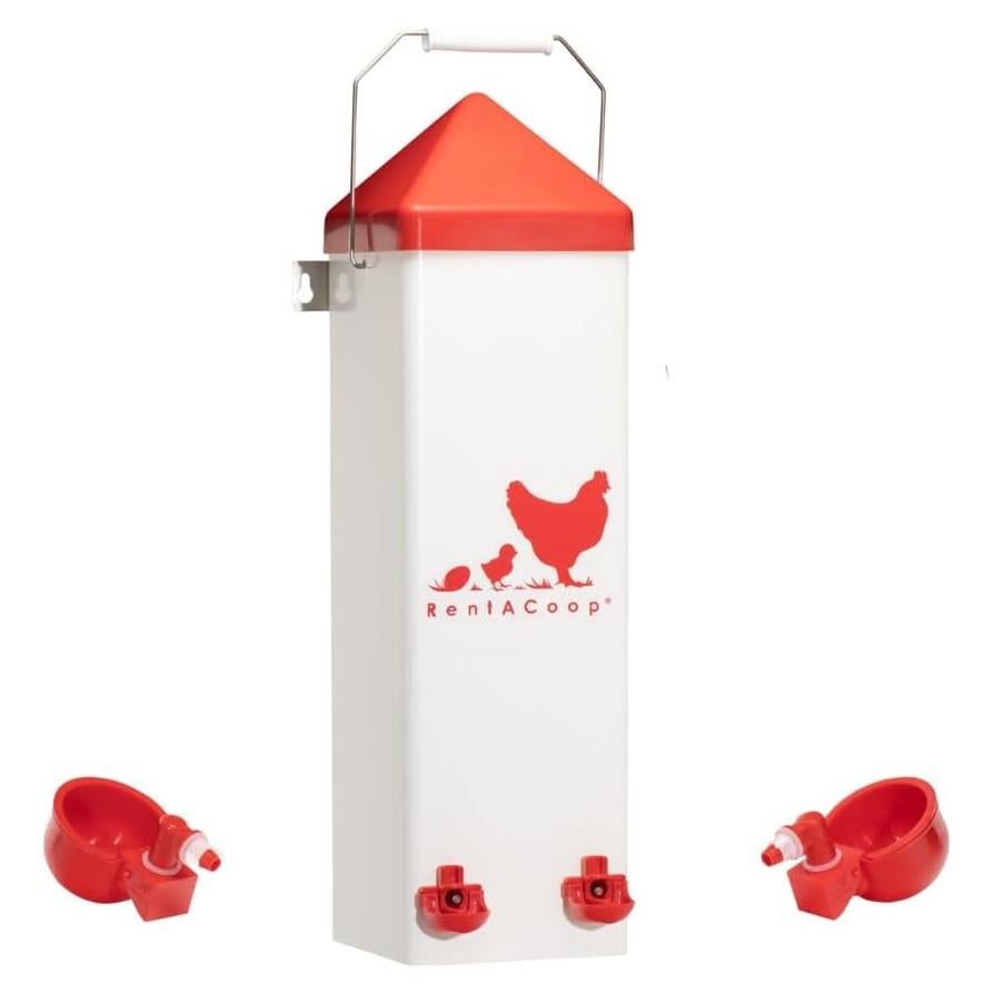 Bebedero Automático RentACoop 7.57L para Pollos y Patos
