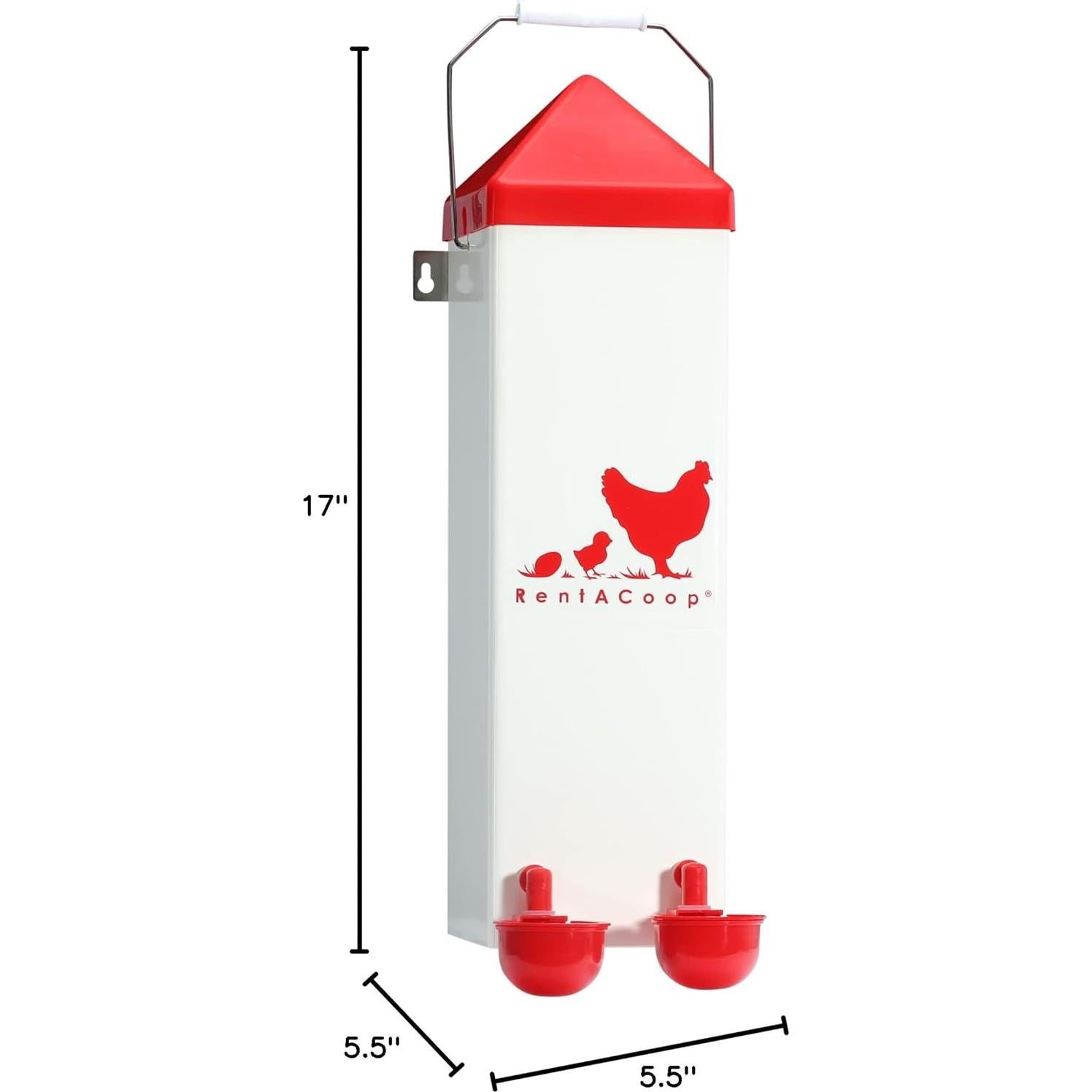 Bebedero Automático RentACoop 7.57L para Pollos y Patos