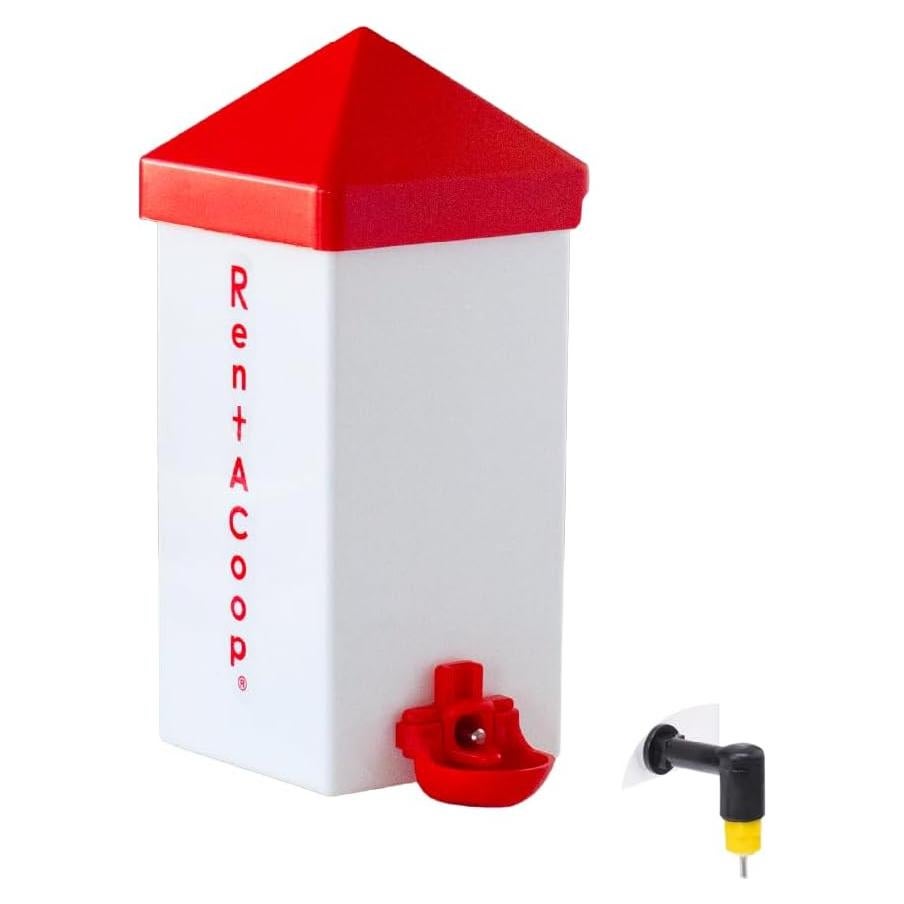 Bebedero Automático RentACoop 1L con 2 Picos para Aves