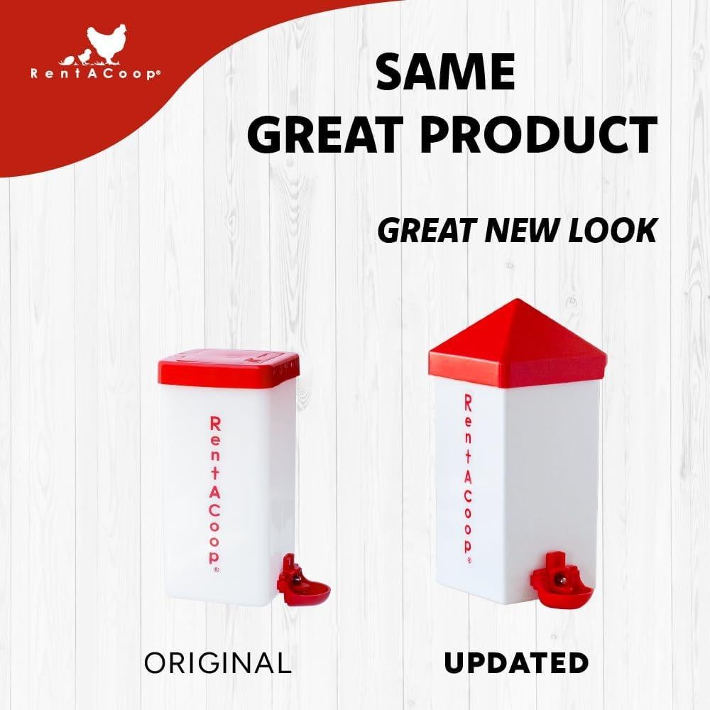 Bebedero Automático RentACoop 1L con 2 Picos para Aves