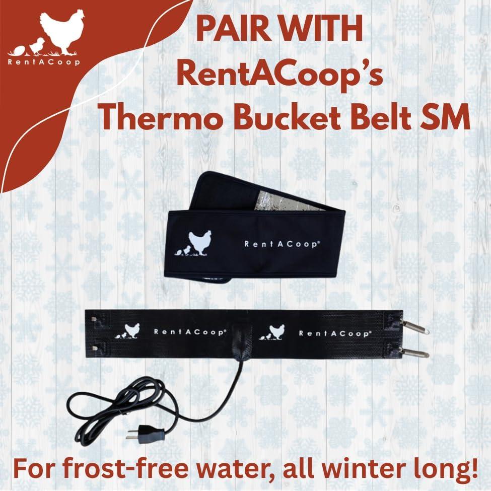 Bebedero Automático para Pollos RentACoop 3.78L con 2 Tazas