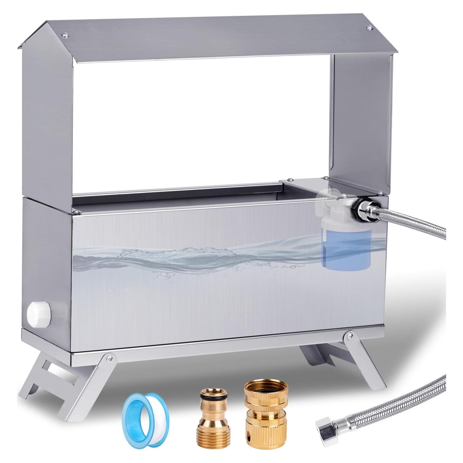 Bebedero Automático para Pollos 6L Acero Inoxidable Zhengzhou