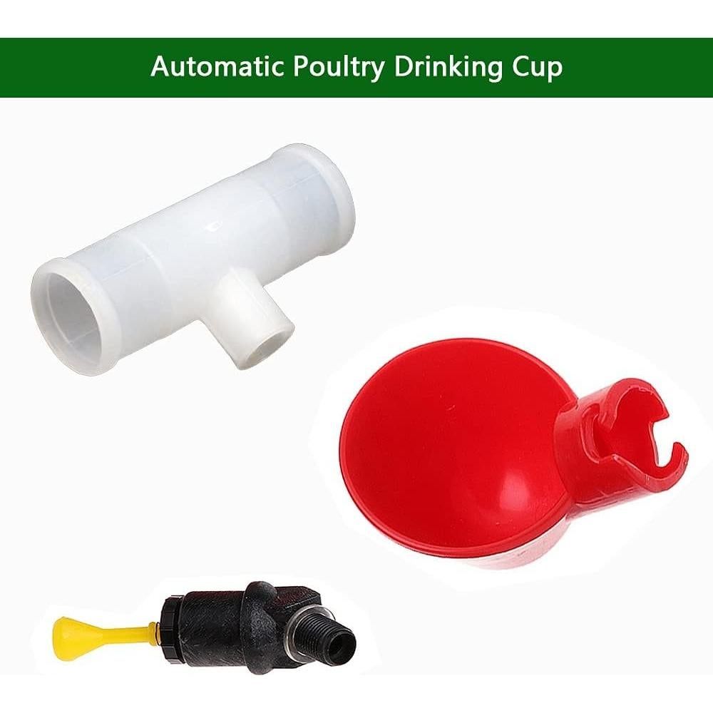 10 Copas Automáticas para Beber Aves Plzoslly 8x5cm