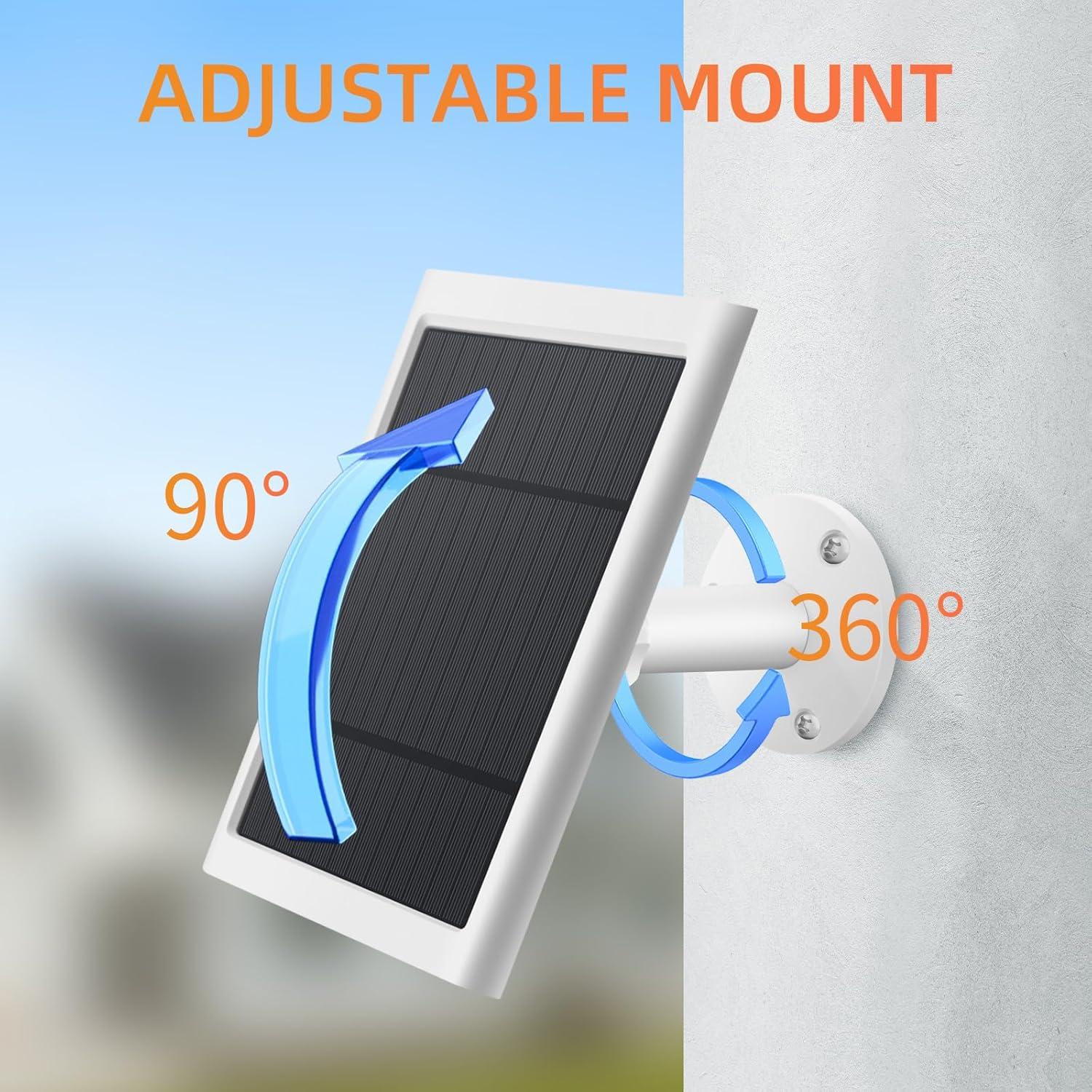 Panel Solar Paodekua para Cámara Ring - 3 Piezas 4W