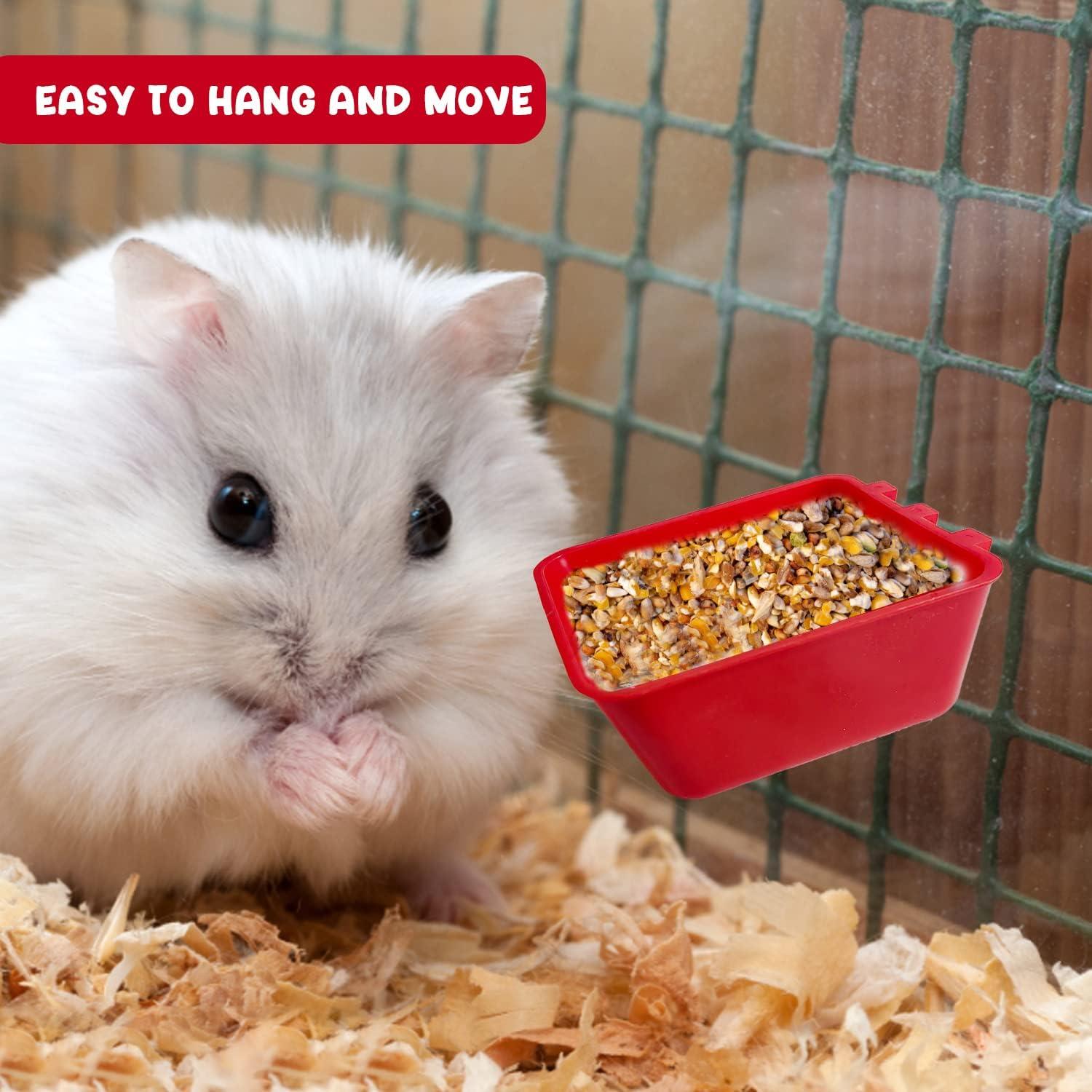 20 Tazas de Alimentación para Aves Rojo 250 ml - Hefei Mengku