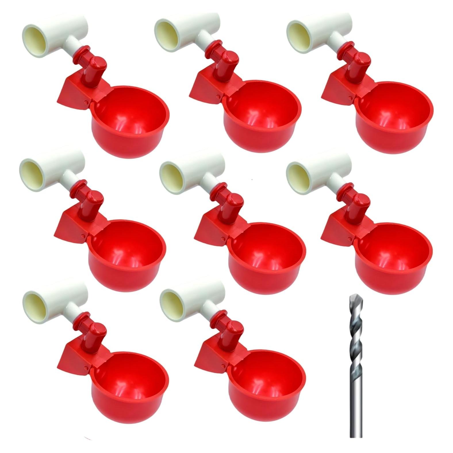 Paquete de 8 Tazas Automáticas para Beber Agua de Pollos AQWXC