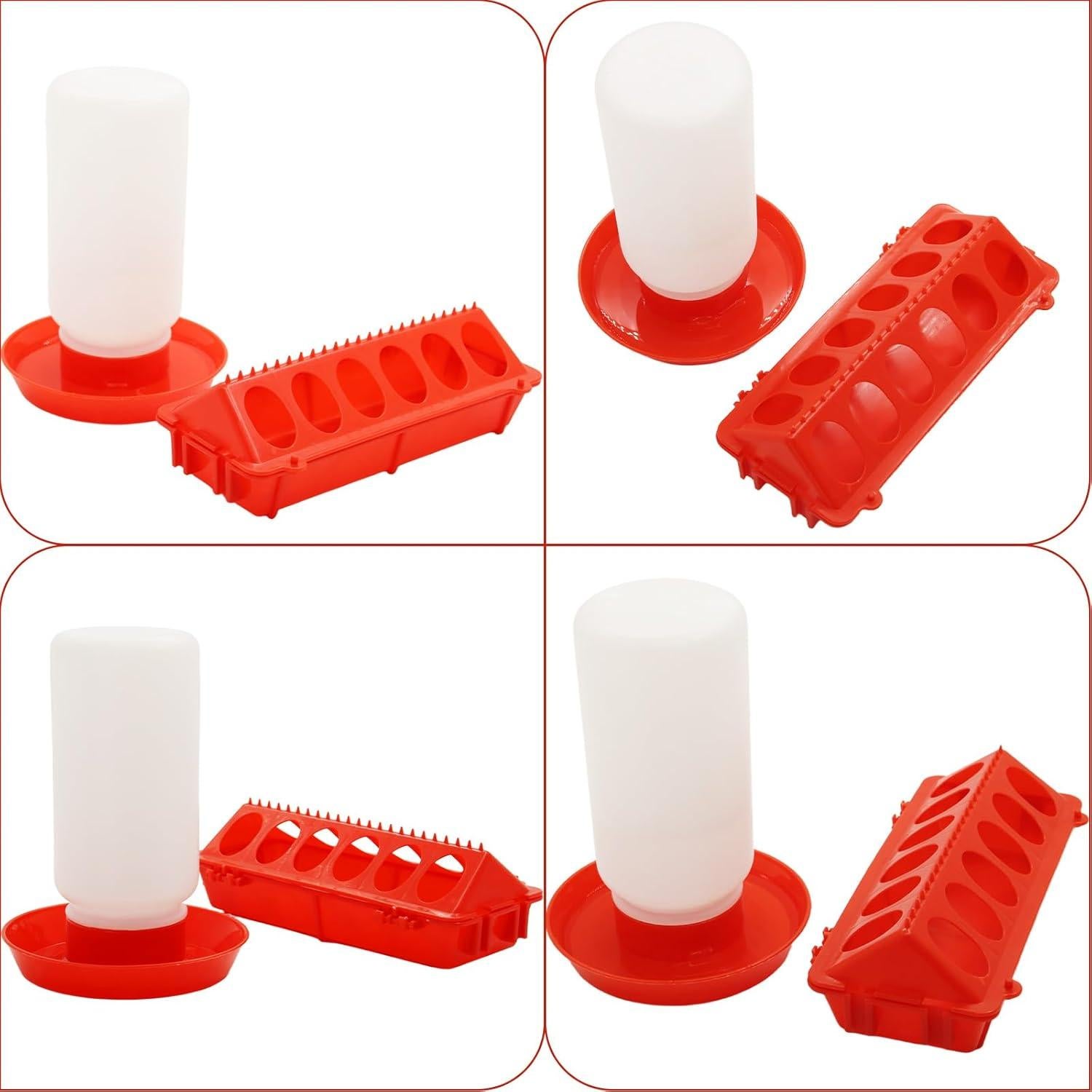 Kit de Alimentador y Bebedero para Pollitos Abustle Pig 1L