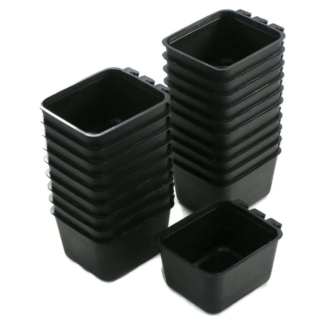 Paquete de 20 Tazas de Jaula Negras La Tienda ROP 473ml