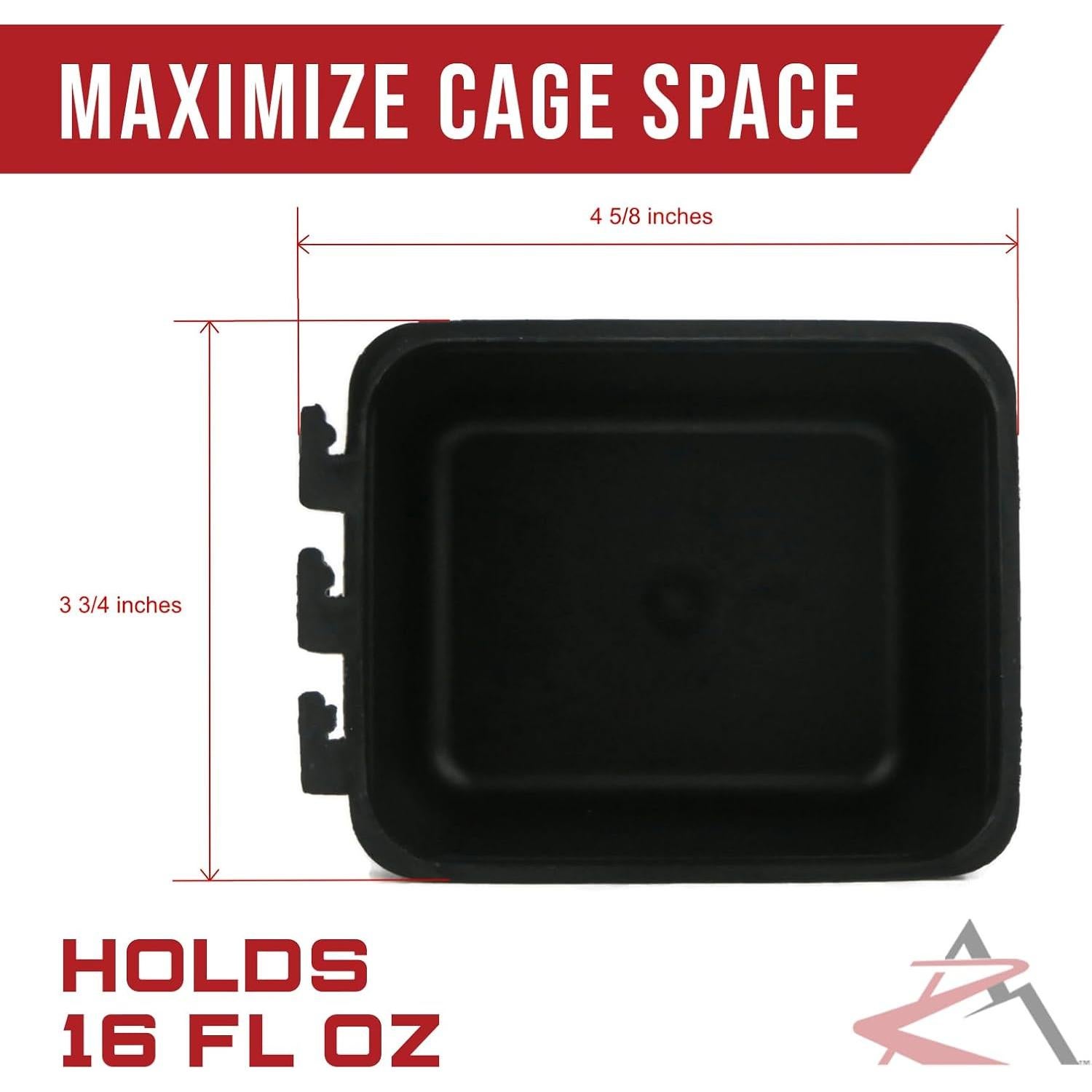 Paquete de 20 Tazas de Jaula Negras La Tienda ROP 473ml