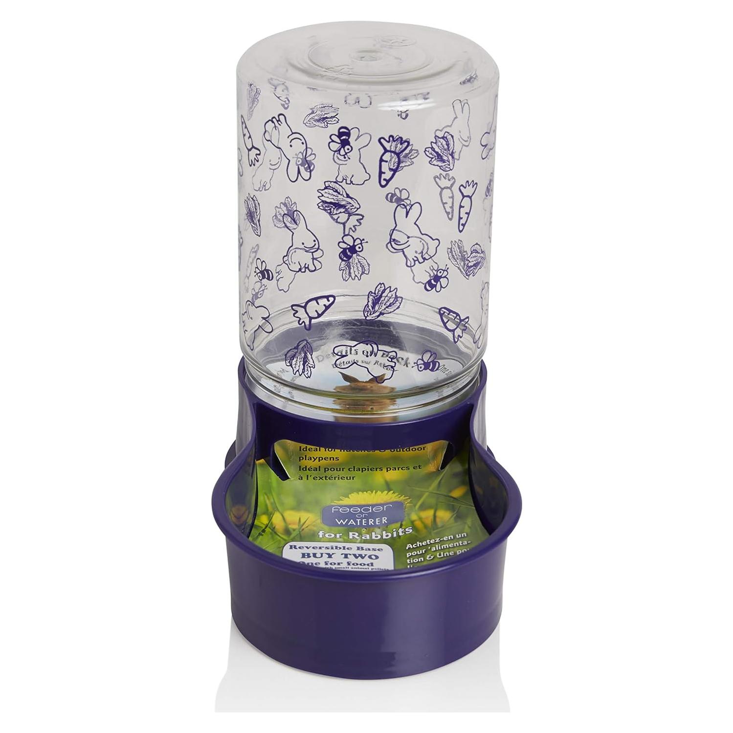 Bebedero Comedero Reversible Lixit para Conejos 1.42L