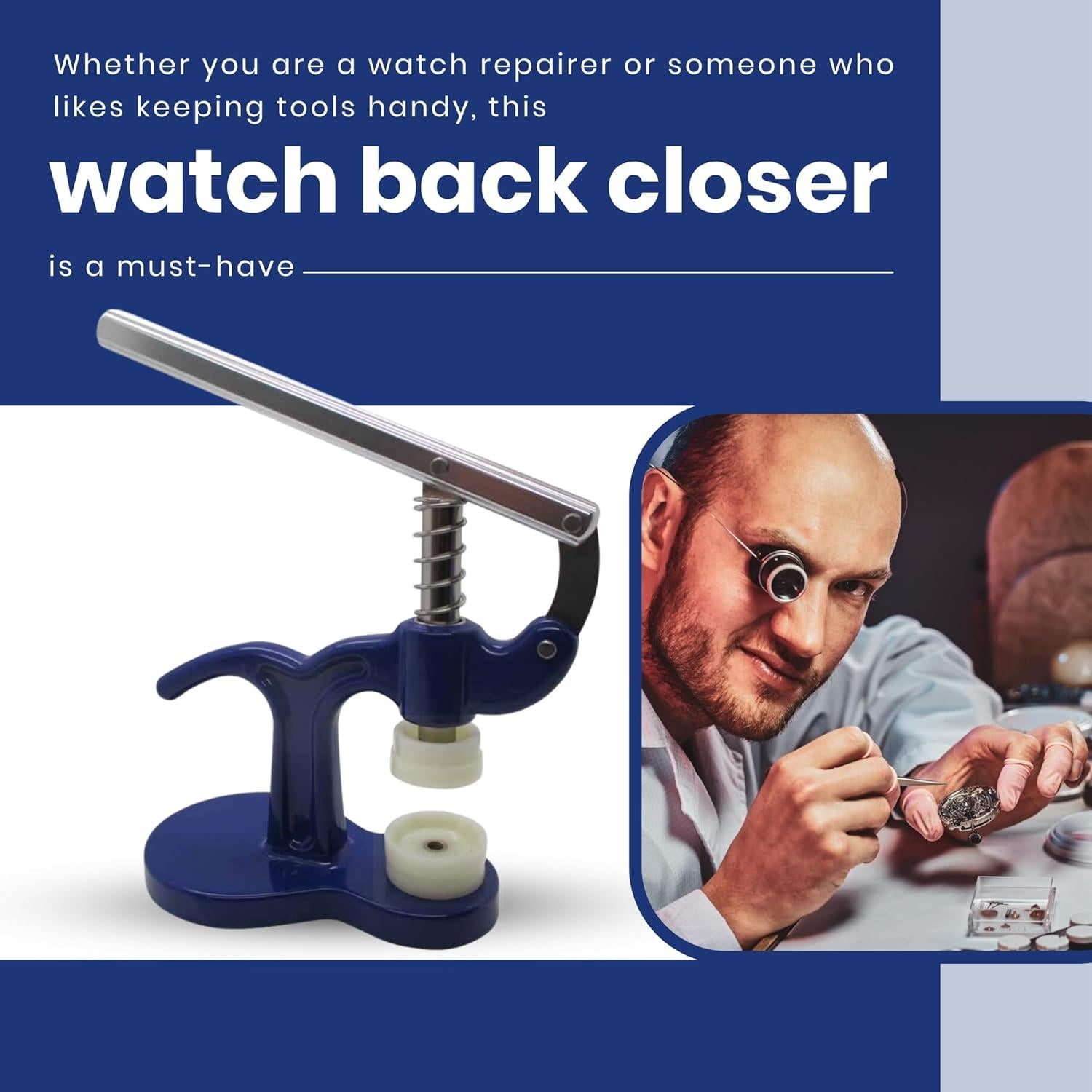 Prensa para Reloj Gadgetime - Herramienta de Cierre de Cubierta