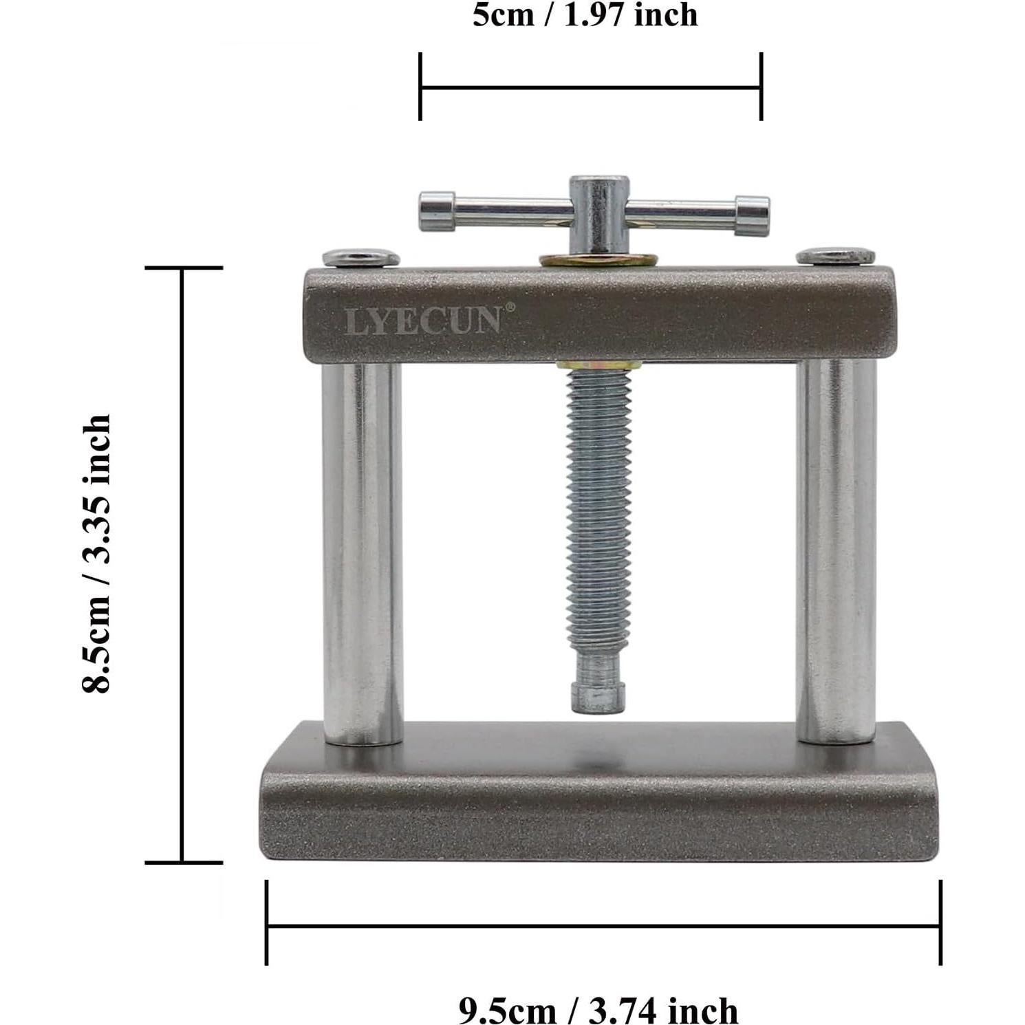 Herramienta de Prensa para Relojes LYECUN con 12 Troqueles