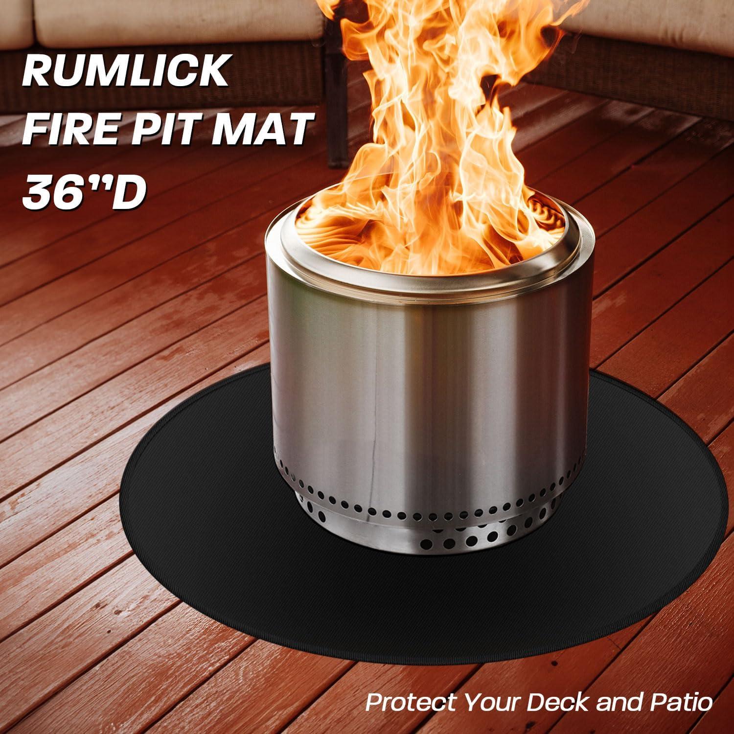 Mat de Fuego Redondo Rumlick 91 cm para Solo Stove Bonfire