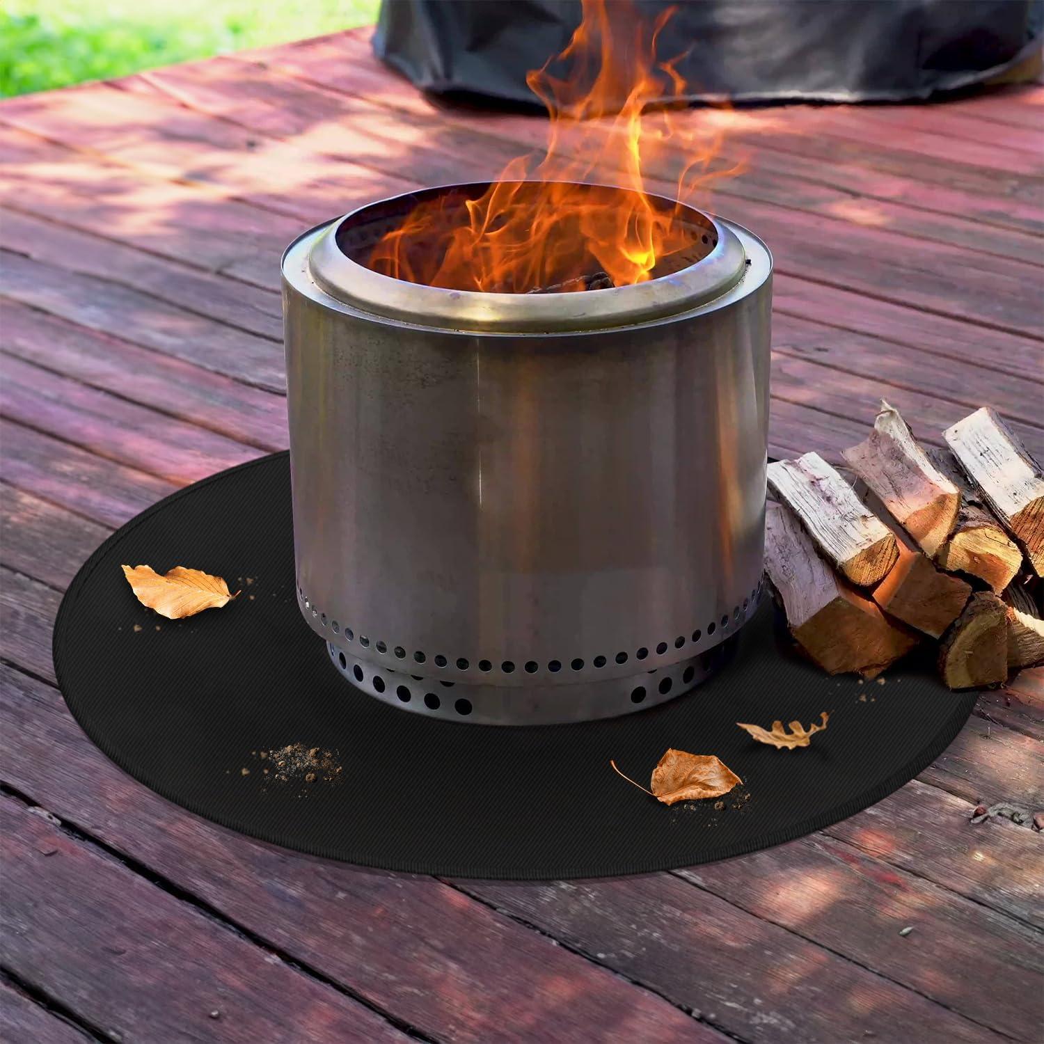 Mat de Fuego Redondo Rumlick 91 cm para Solo Stove Bonfire