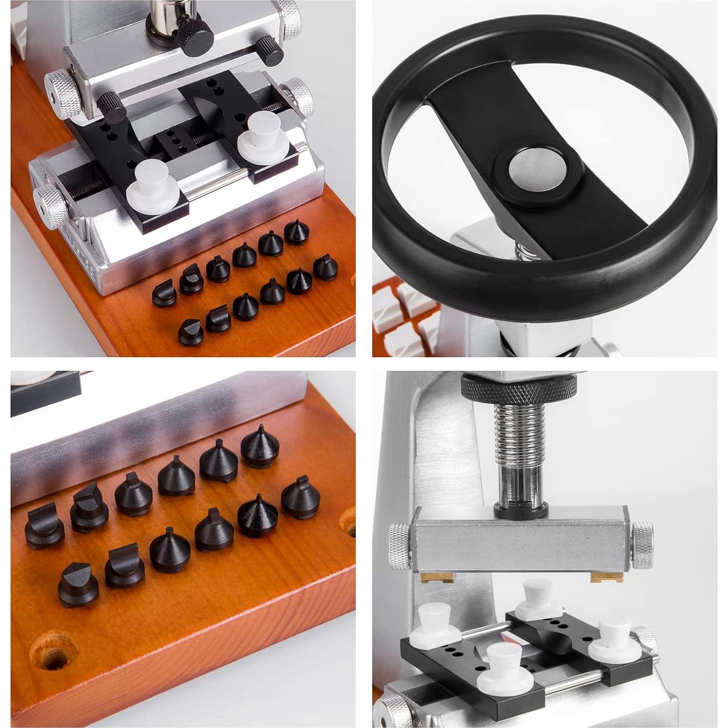 Abridor de Reloj Boaieirsa 5700 con 12 Mordazas y Base de Metal