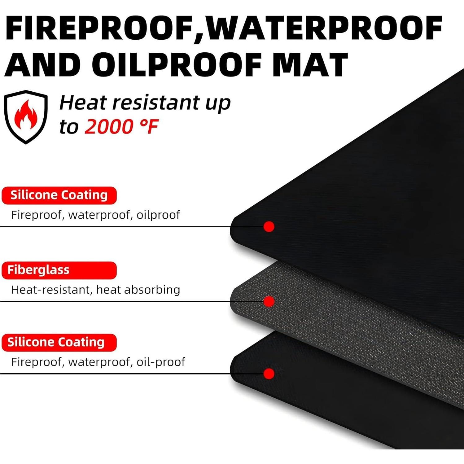 Alfombrilla a Prueba de Fuego Tansheep 121.92x76.2 cm Doble Cara