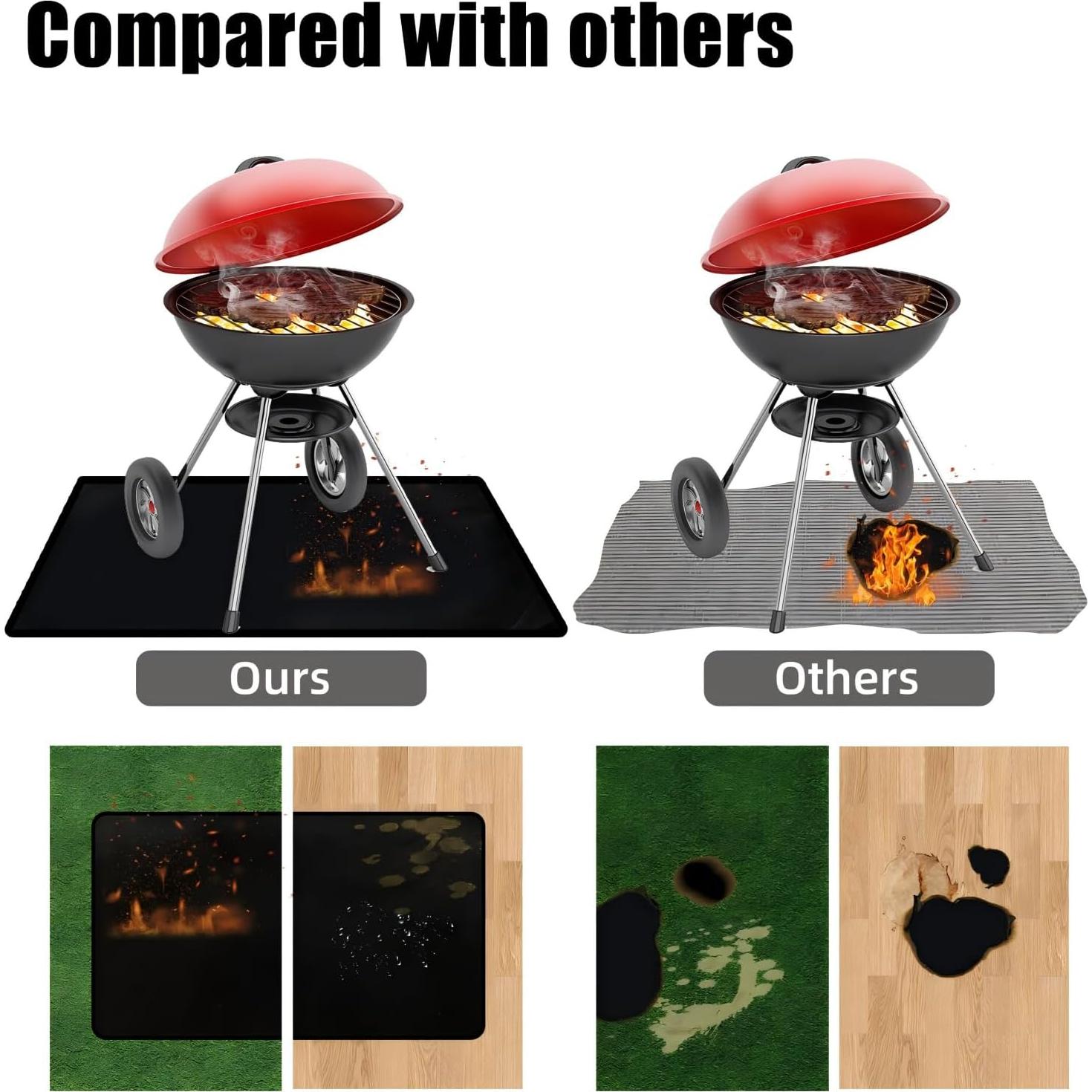 Alfombrilla a Prueba de Fuego Tansheep 121.92x76.2 cm Doble Cara