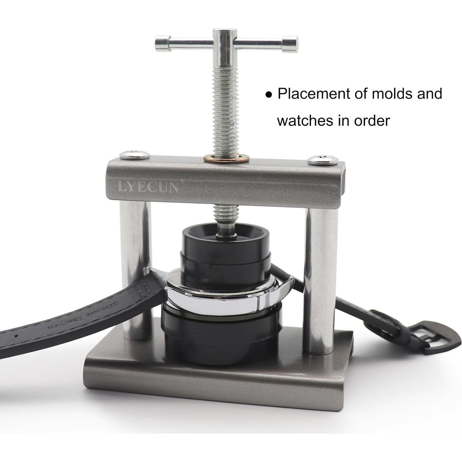 Kit de Reparación de Reloj LYECUN con Herramienta de Presión y Moldes