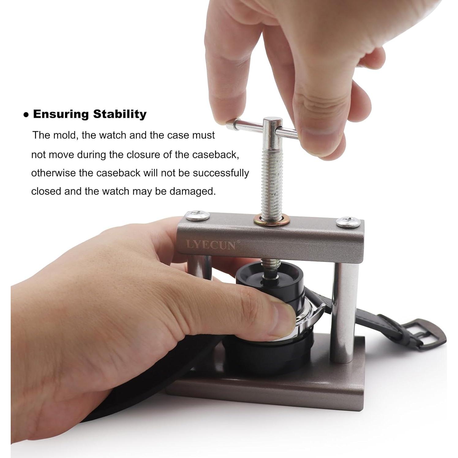 Kit de Reparación de Reloj LYECUN con Herramienta de Presión y Moldes