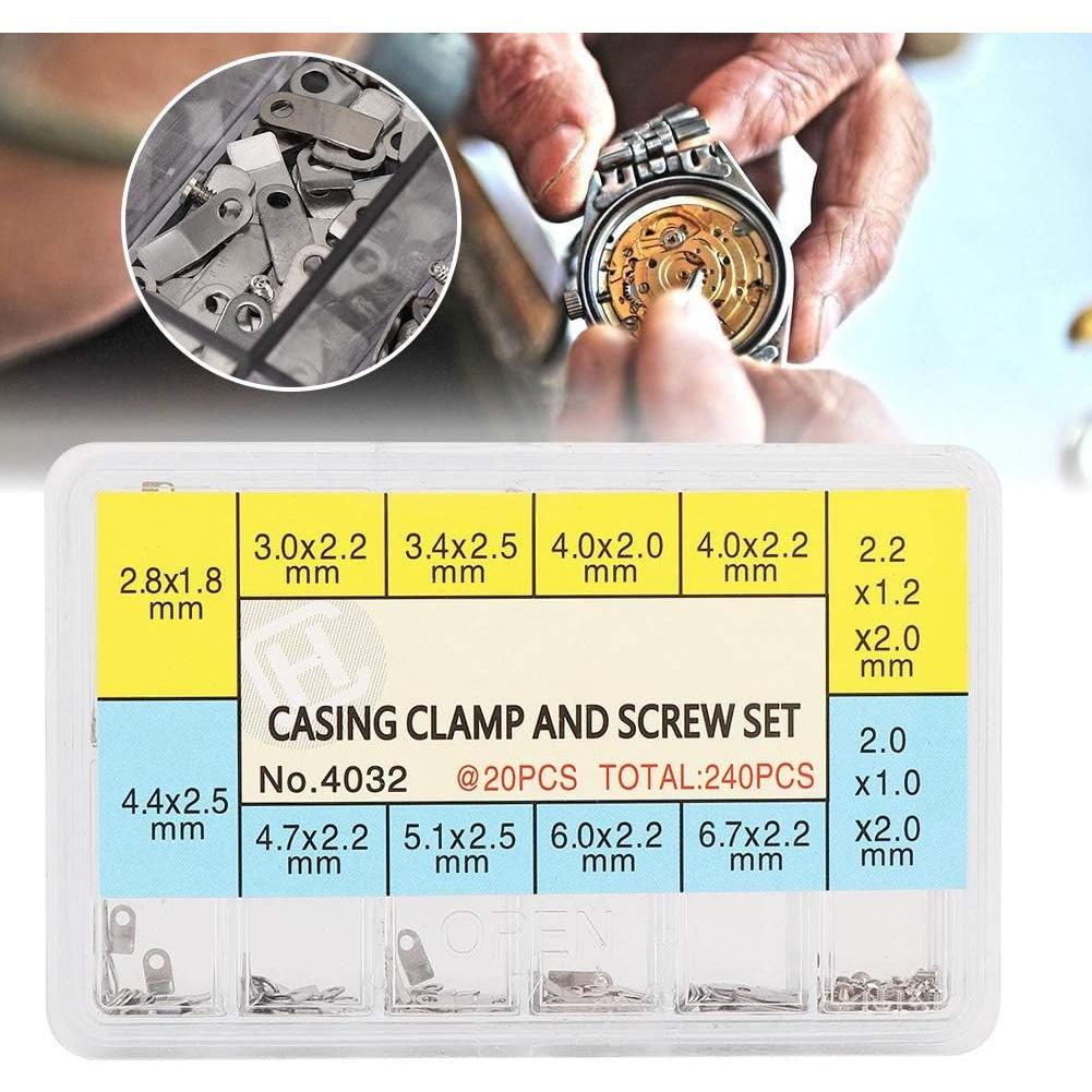 Juego de Abrazaderas y Tornillos para Reloj Alucy - 240 Piezas