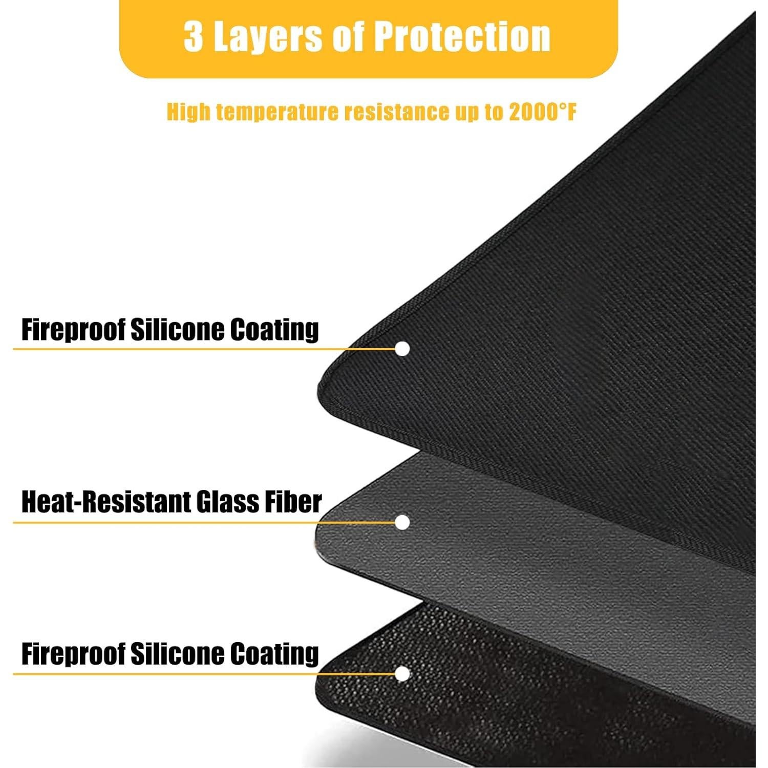 Alfombra Ignífuga Tirifer 106.68x60.96 cm para Chimenea