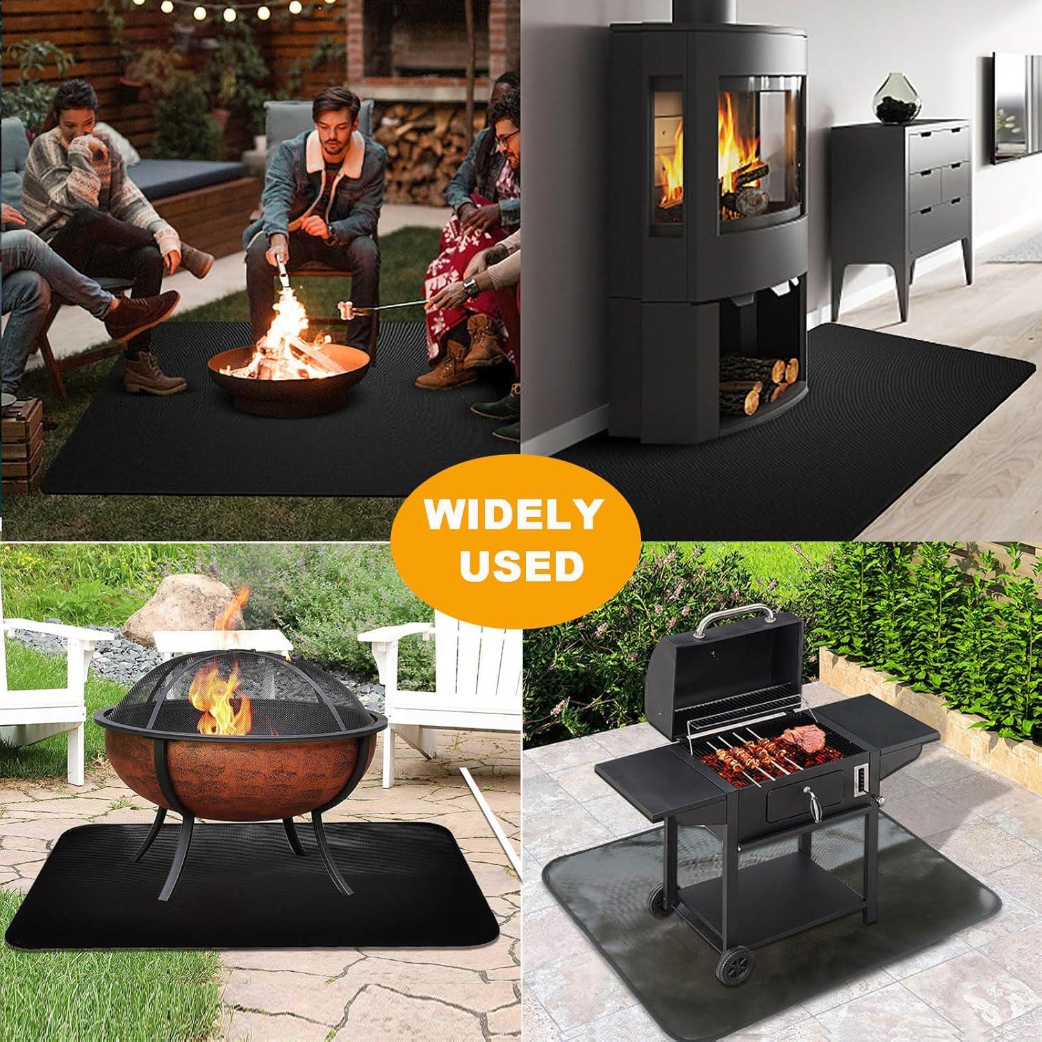 Alfombra Ignífuga Tirifer 106.68x60.96 cm para Chimenea