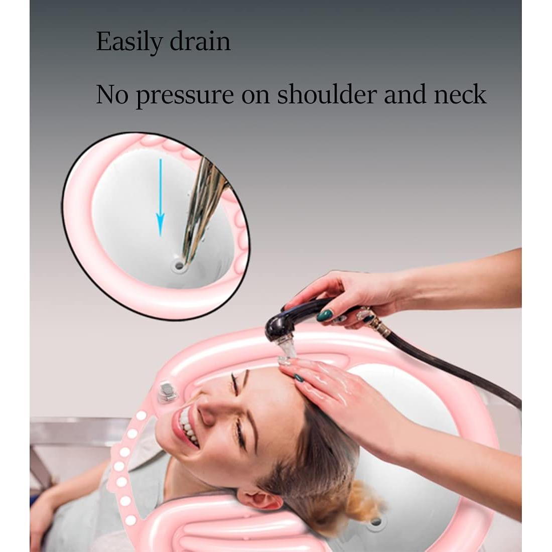 Tazón Inflable para Champú Peaoop - Lavabo Portátil 20x10.5cm