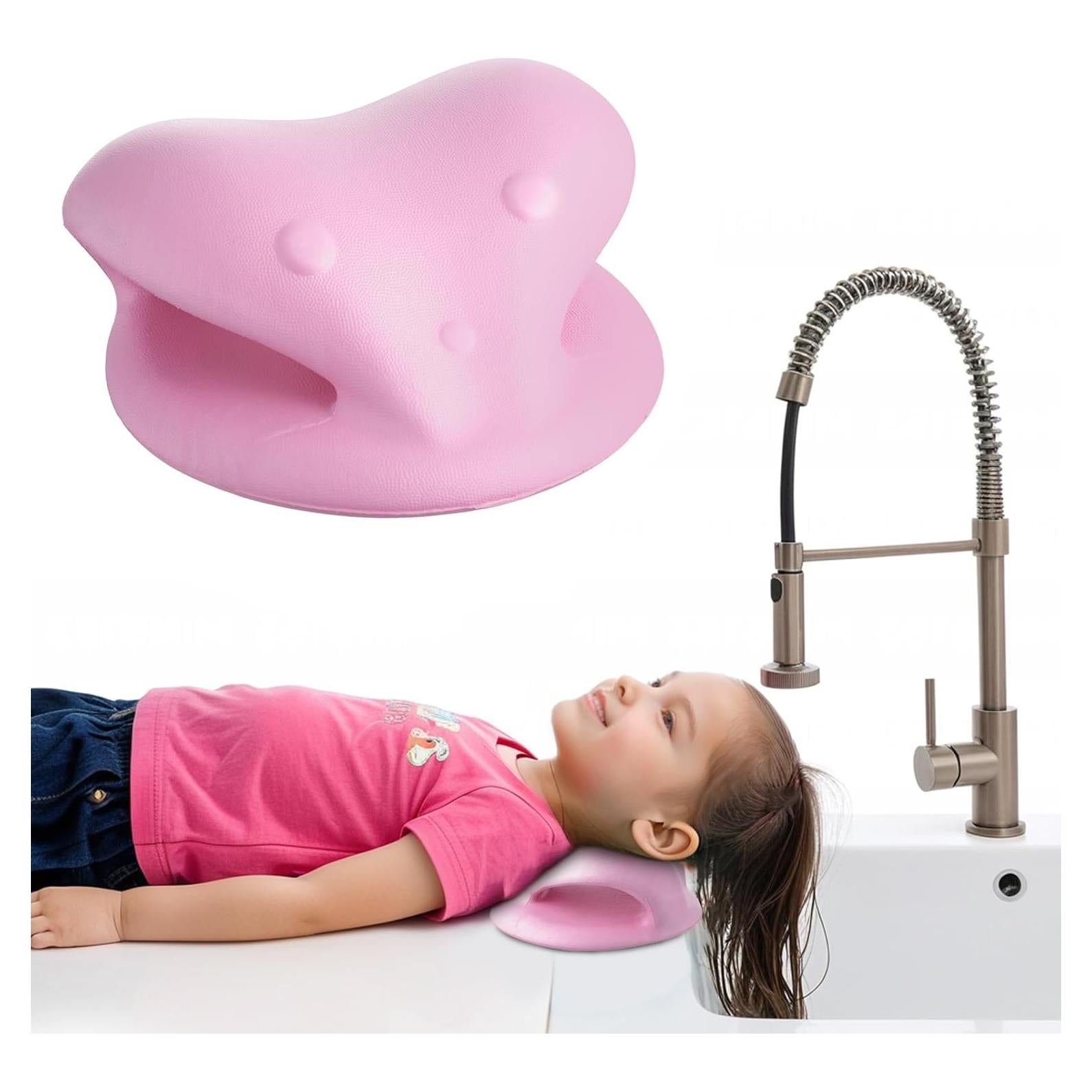 Estación de Lavado de Cabello para Niños Ergonomica Verde 18.5x17.5cm