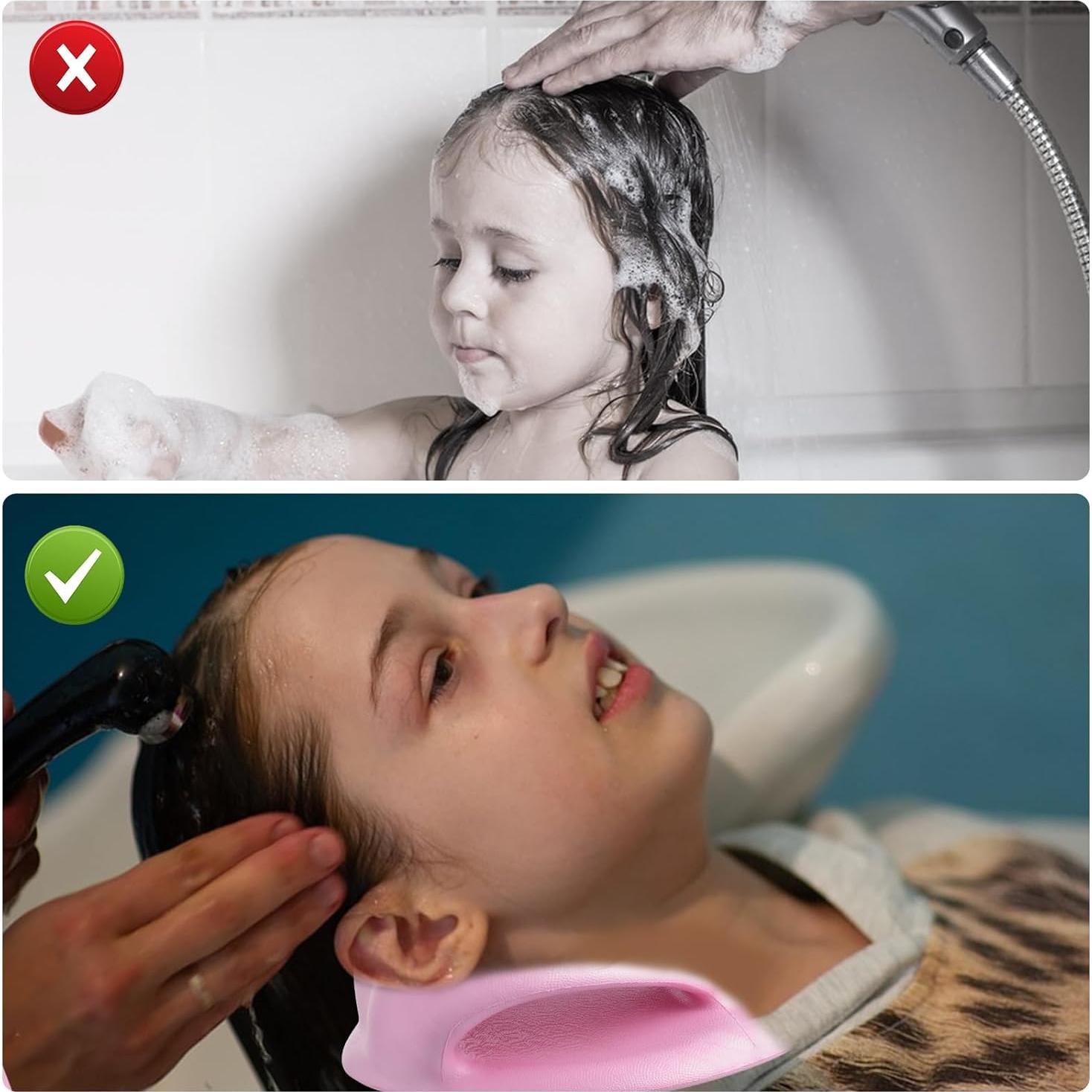 Estación de Lavado de Cabello para Niños Ergonomica Verde 18.5x17.5cm