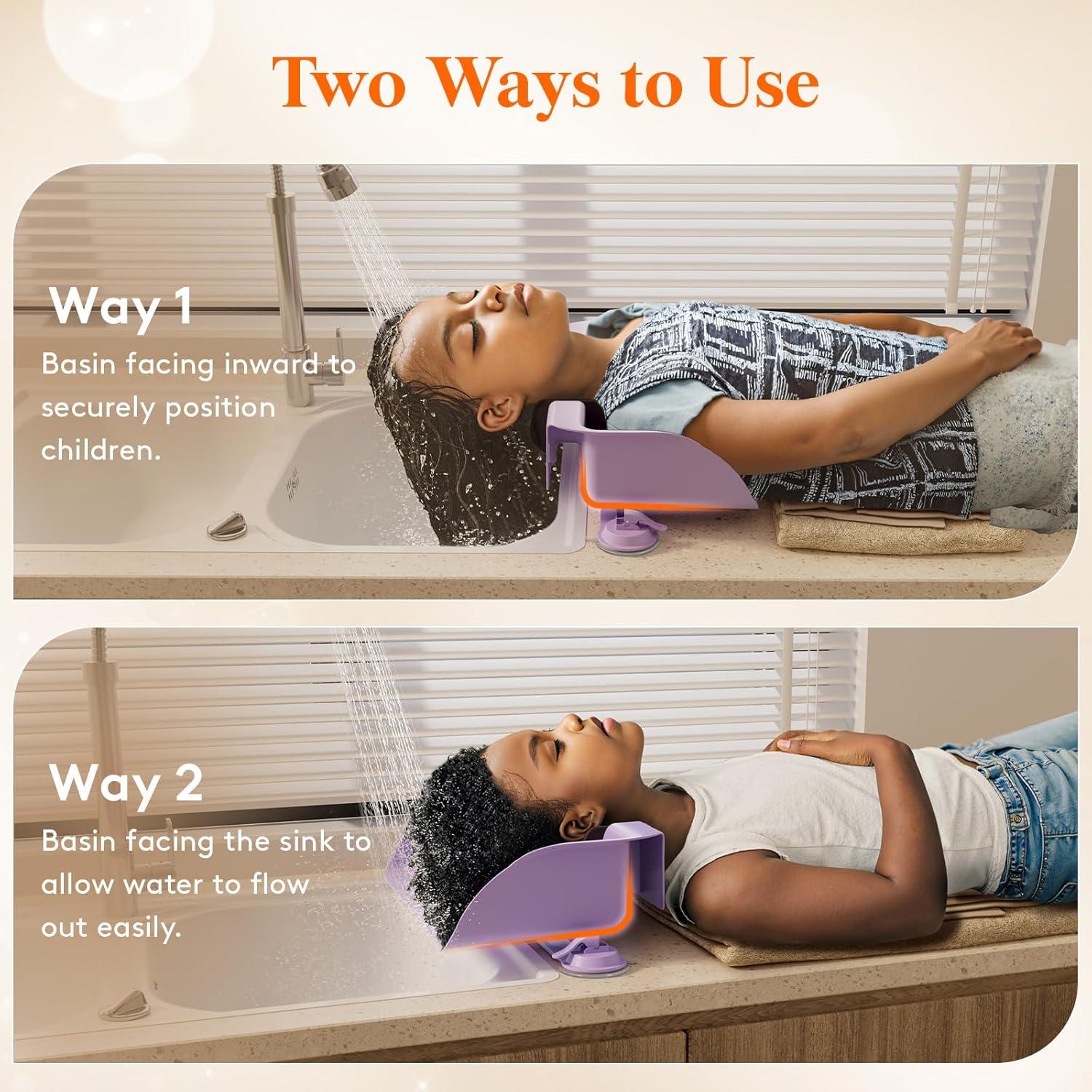 Estación de Lavado de Cabello Lifewit Morado para Niños