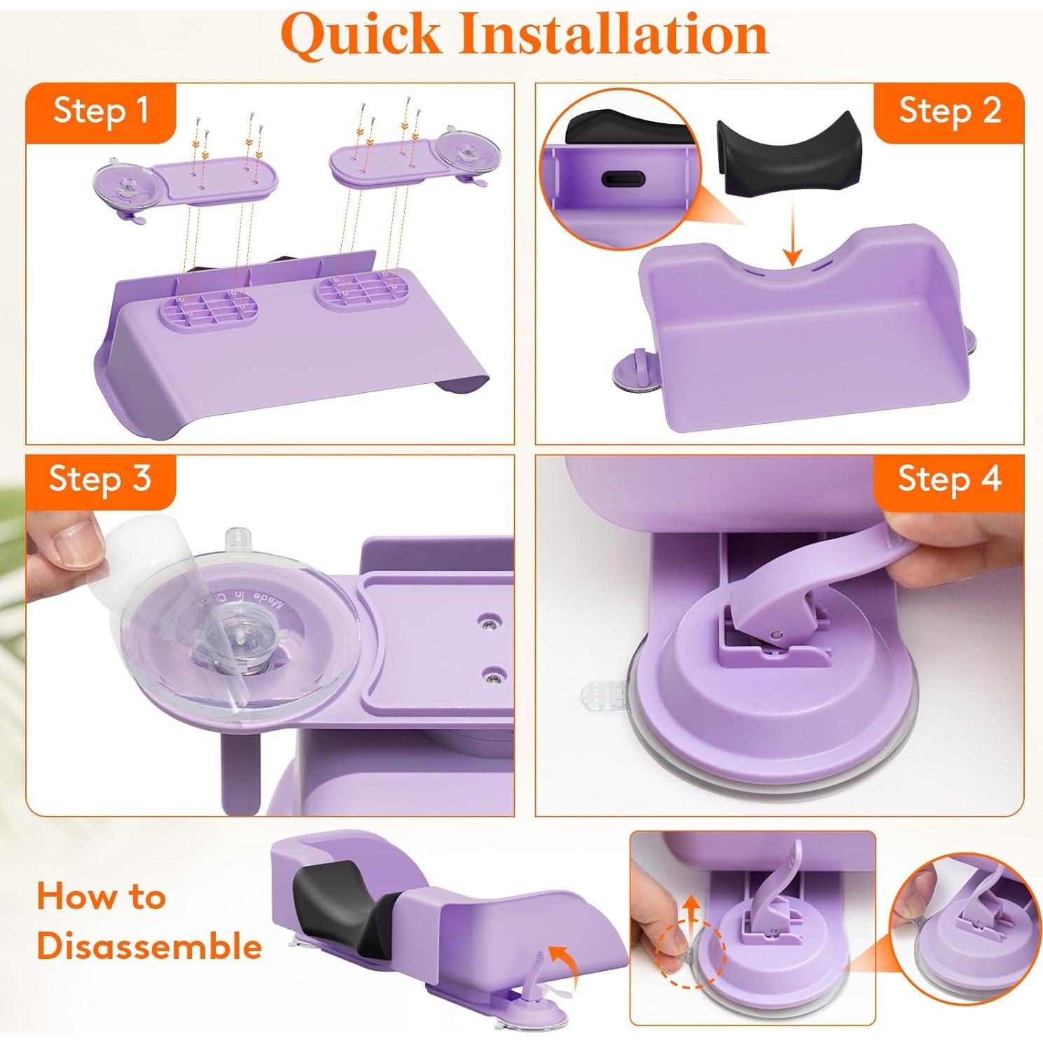 Estación de Lavado de Cabello Lifewit Morado para Niños