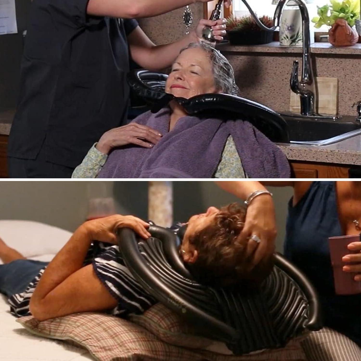 Lavabo Inflable Portátil Chrome Cherry para Lavar Cabello