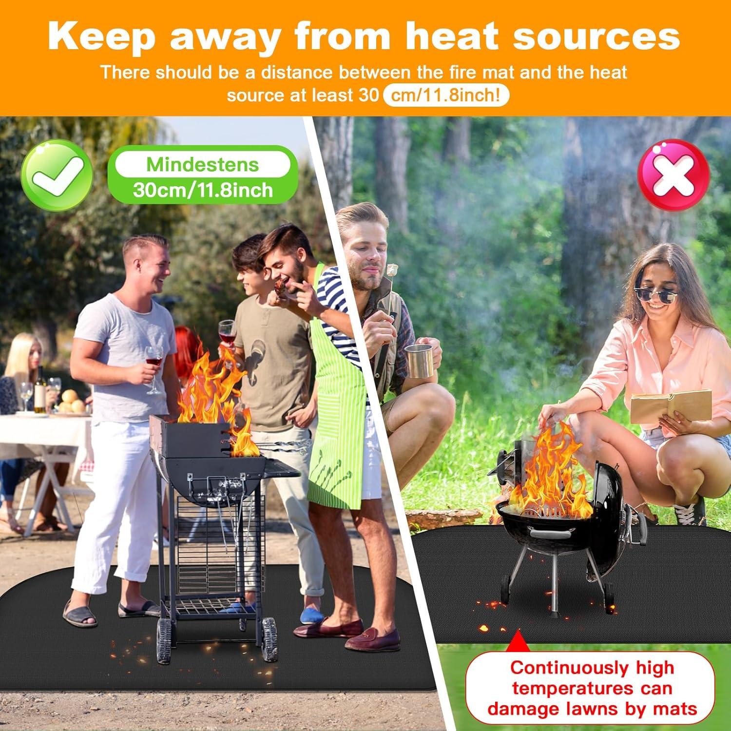 Alfombrilla a Prueba de Fuego y Agua ImnBest 150x100 cm