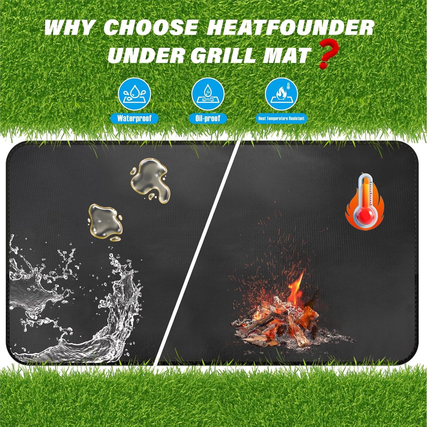 Mata de Parrilla a Prueba de Fuego HEATFOUNDER 152x102 cm