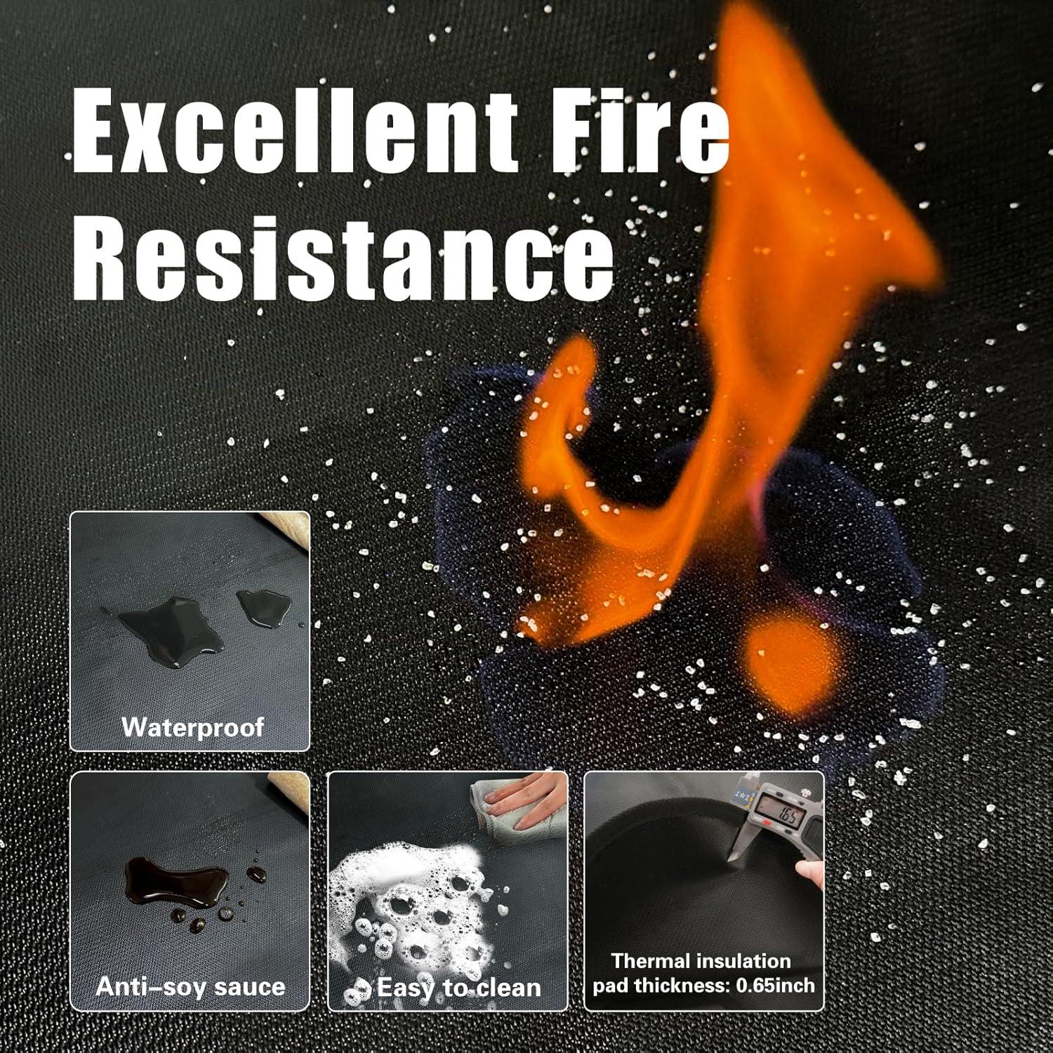 Mata de Parrilla a Prueba de Fuego HEATFOUNDER 152x102 cm