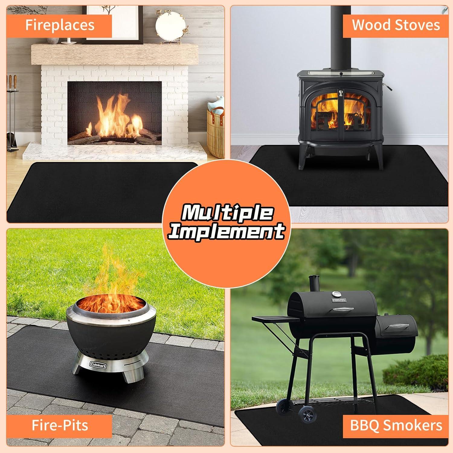 Alfombra Ignífuga Protalwell 137x76 cm para Chimenea