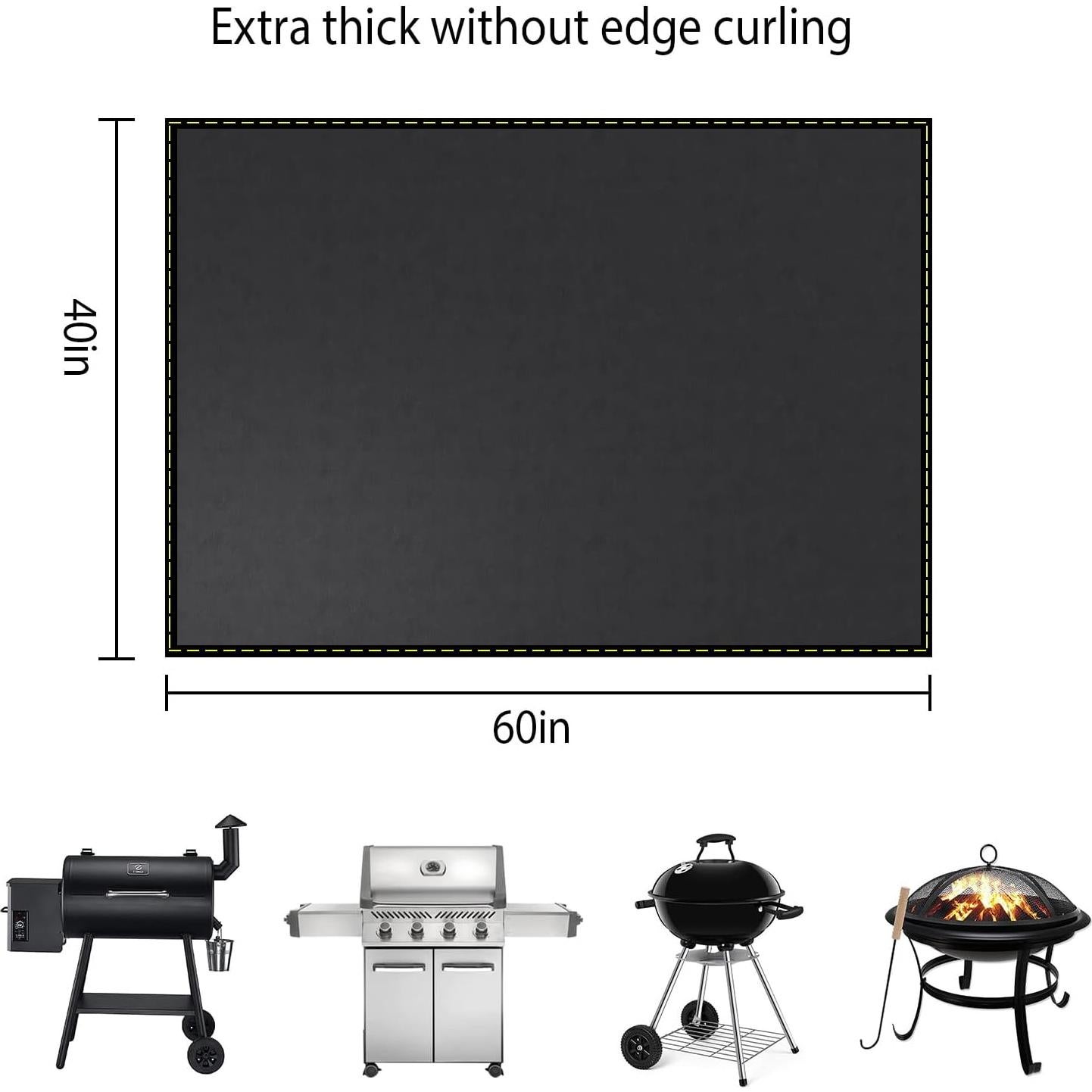 Alfombrilla para Parrilla VCHOMY 60x40 cm Silicona Impermeable