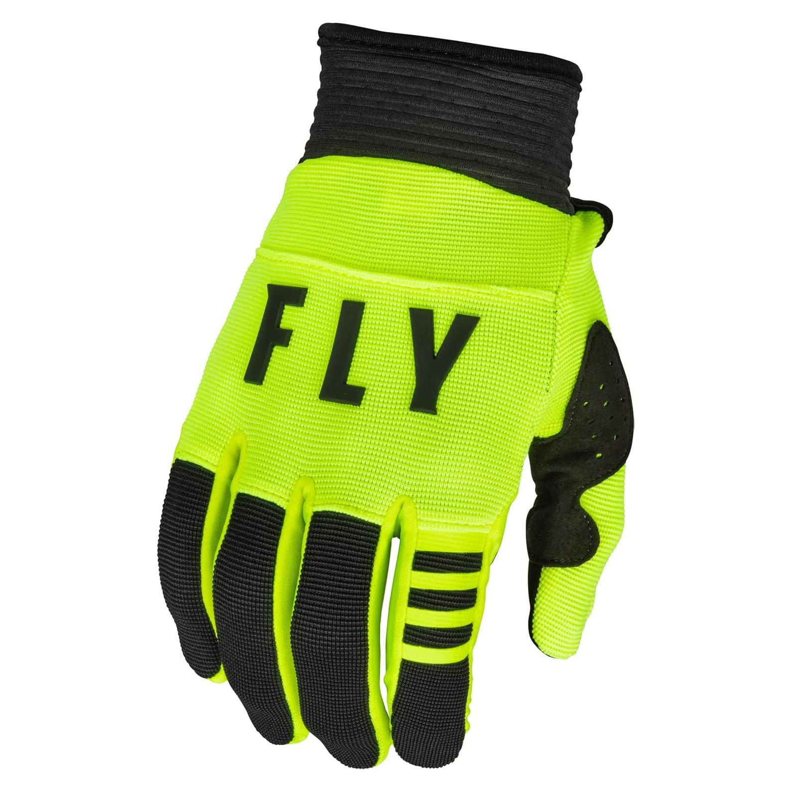 Guantes Fly Racing F-16 2023 Adulto Hi-Vis Negro Mediano