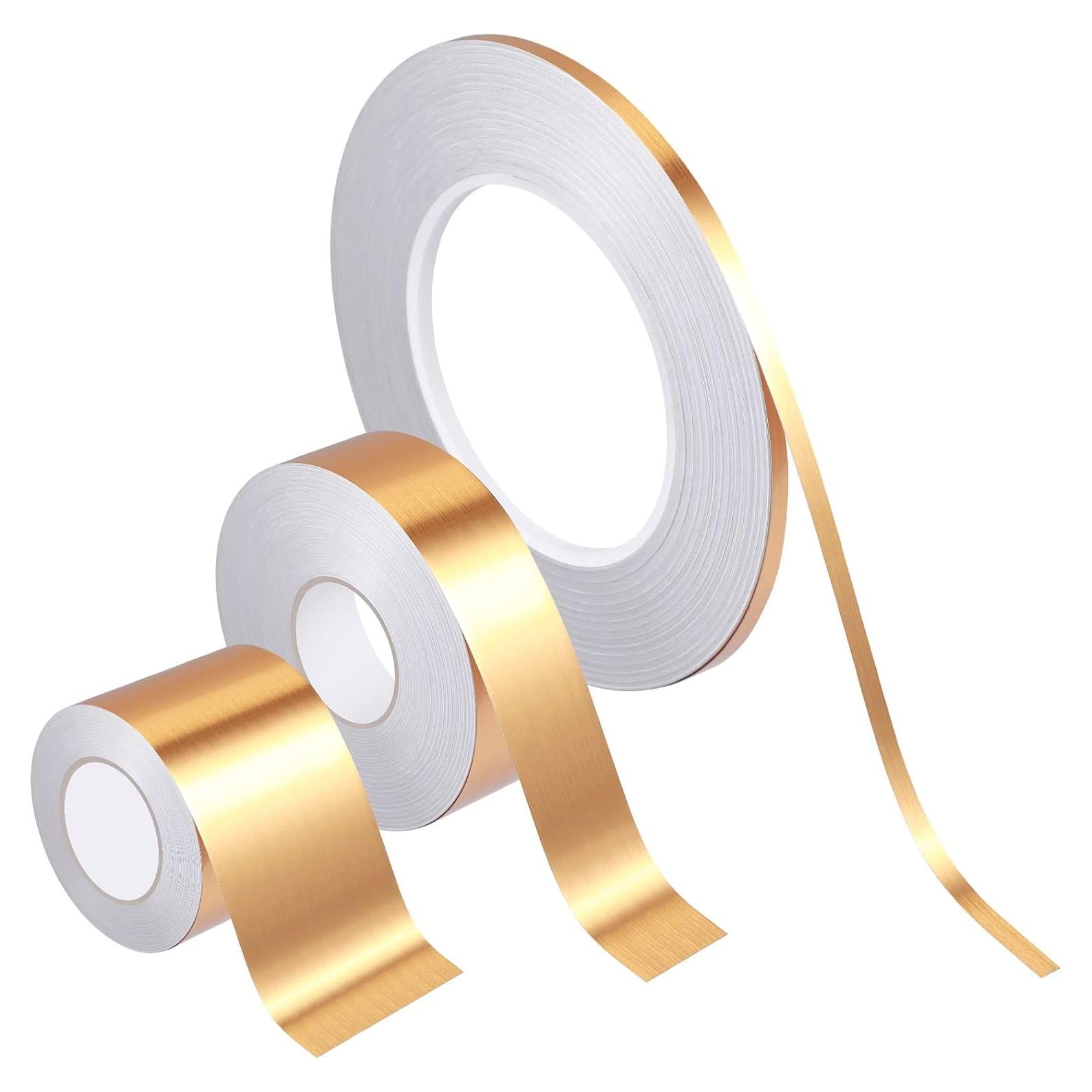 Cinta Washi Autoadhesiva Zonon 3 Rollos Oro 32.12x20.41cm