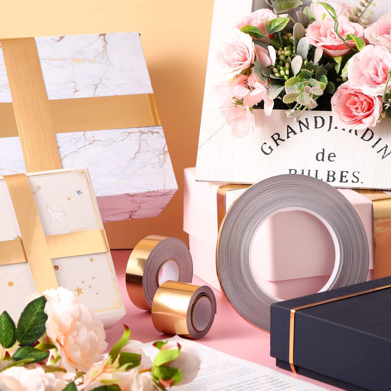 Cinta Washi Autoadhesiva Zonon 3 Rollos Oro 32.12x20.41cm