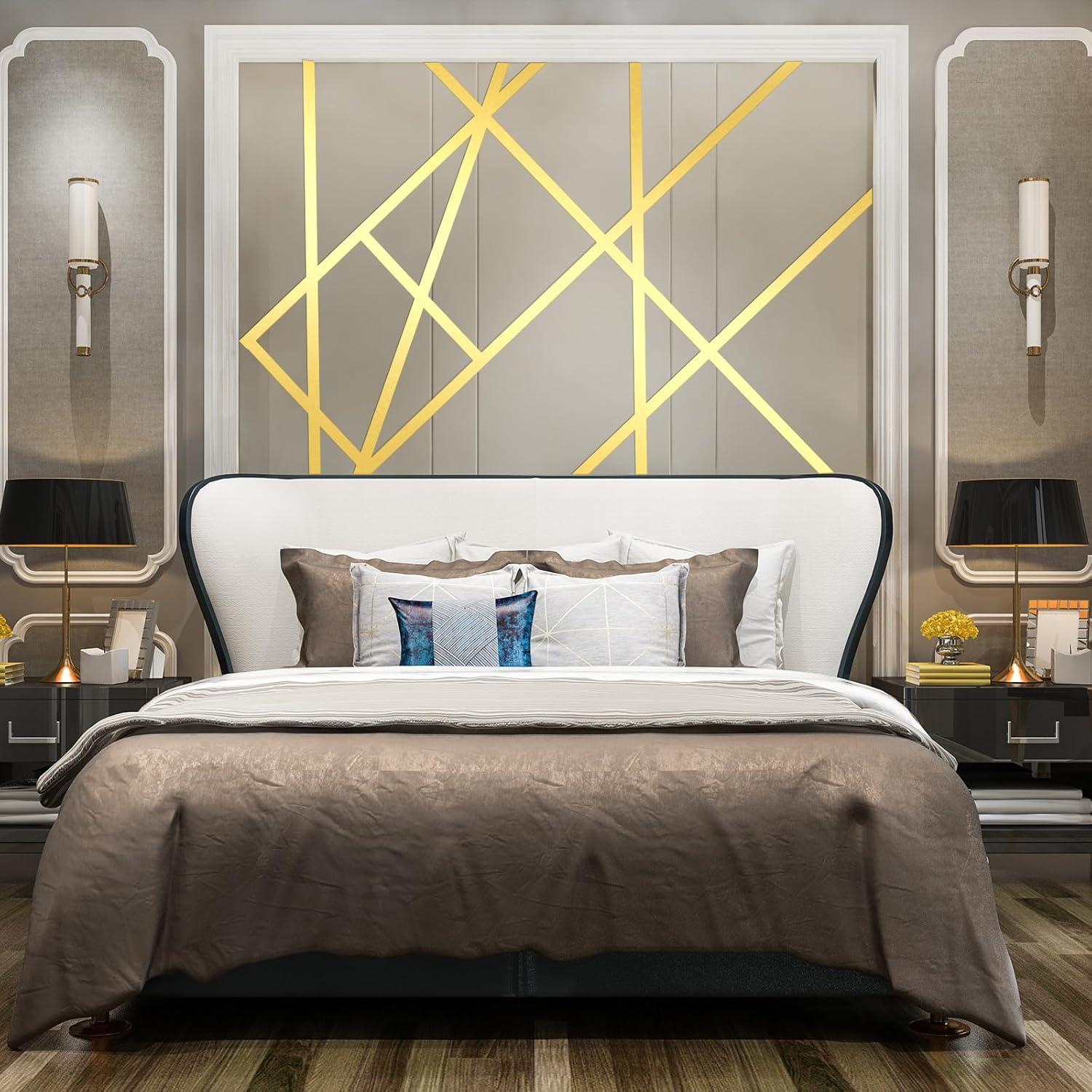 6 Rollos de Cinta Decorativa Dorada Psyqtsuary 1.2cm x 25m