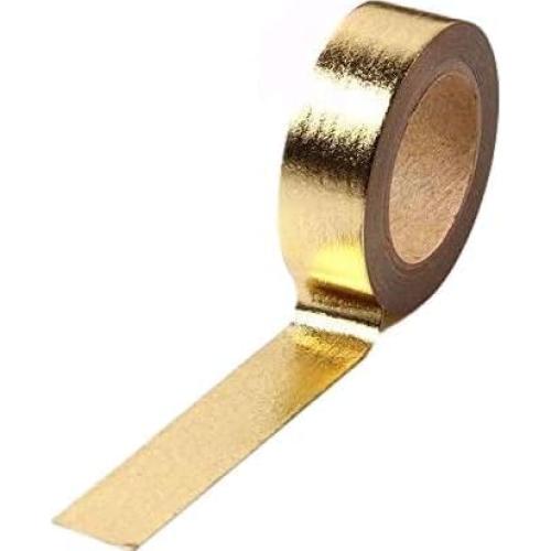 Cinta Washi Dorada Syntego 15mm x 10m para Manualidades