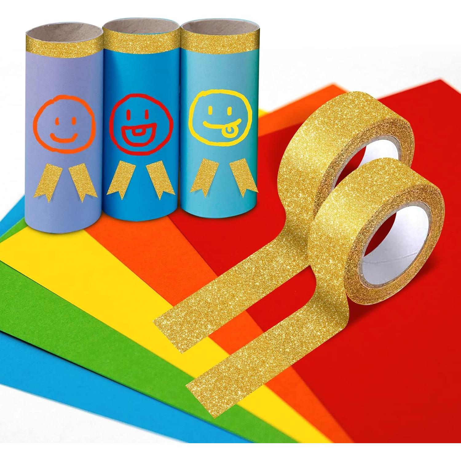 3 Rollos de Cinta Washi Dorada Hapy Shop 15mm x 5m