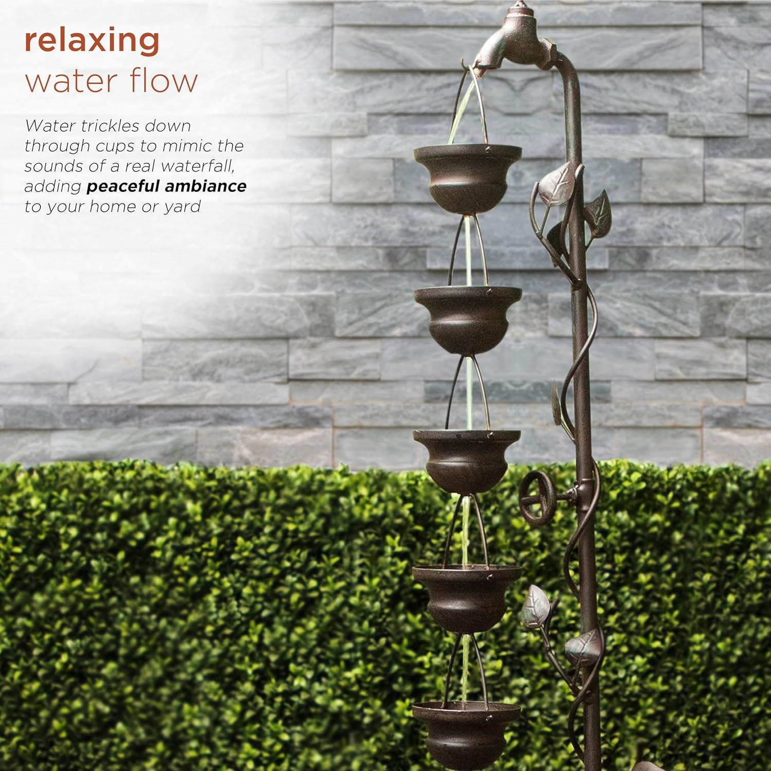 Fuente de Agua Vintage de Piso 96.5 cm Alpine MAZ254 Bronce