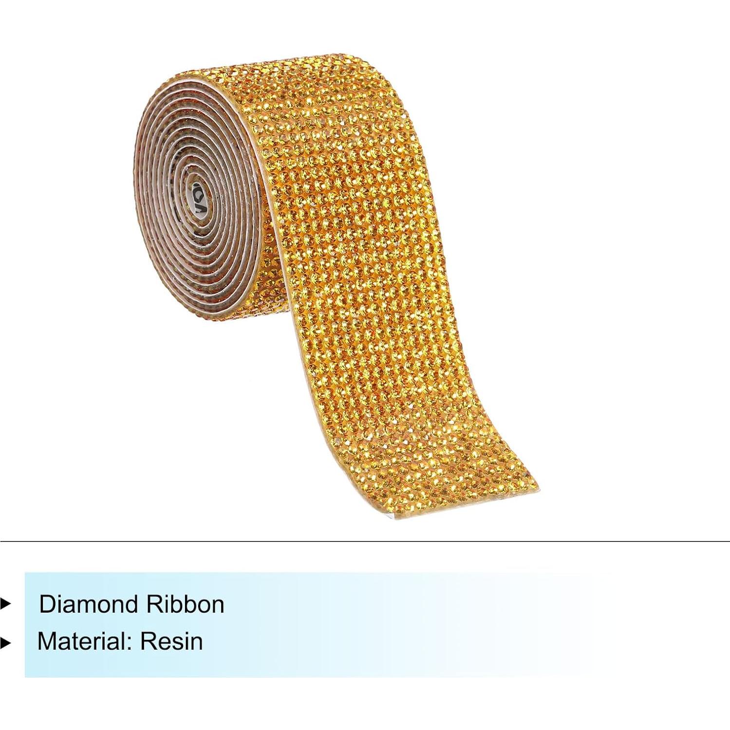 Cinta de Diamante Autoadhesiva MECCANIXITY 90cm Dorado