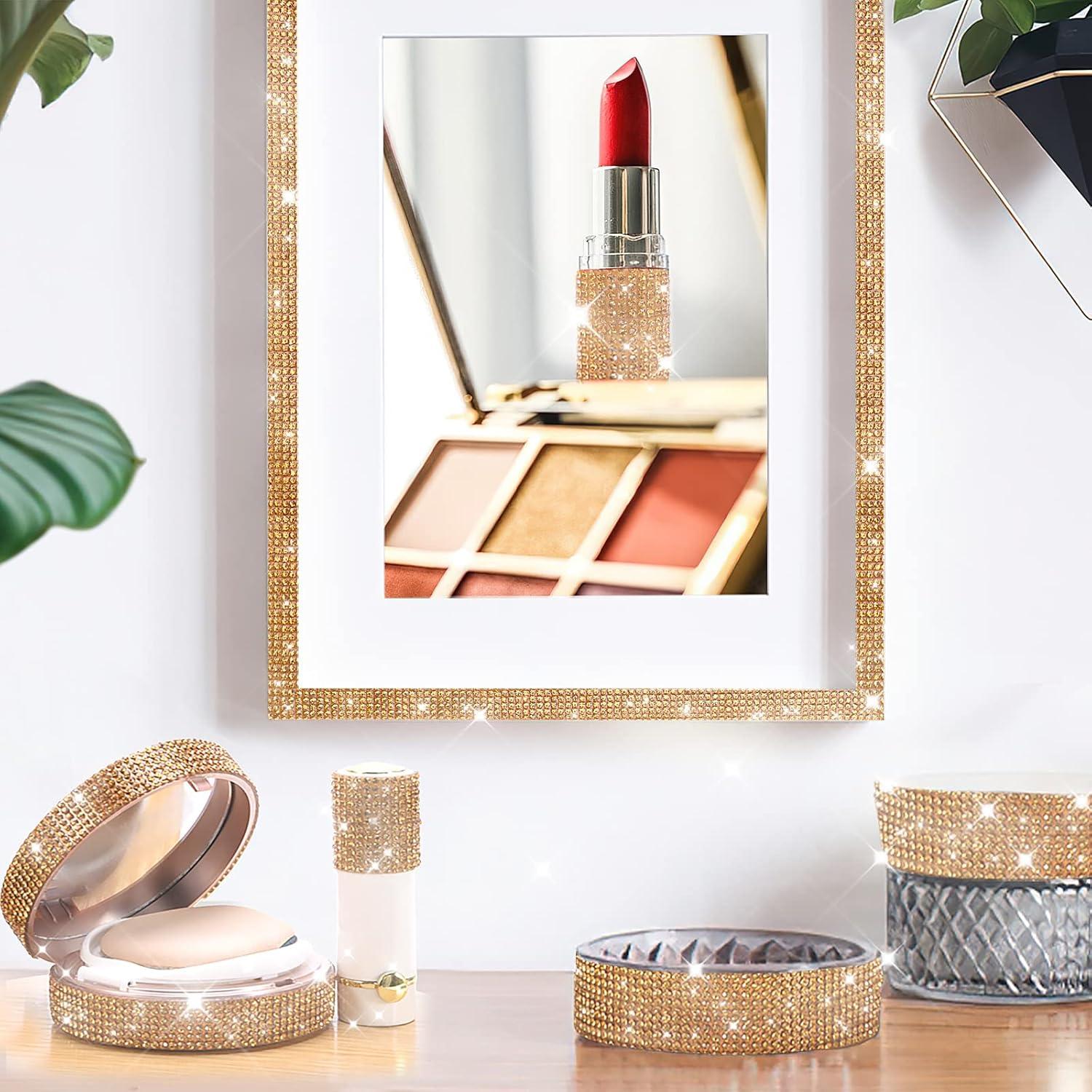 Cinta de Rhinestone Autoadhesiva Grande&Sueño 1.3 cm x 3 m Dorado