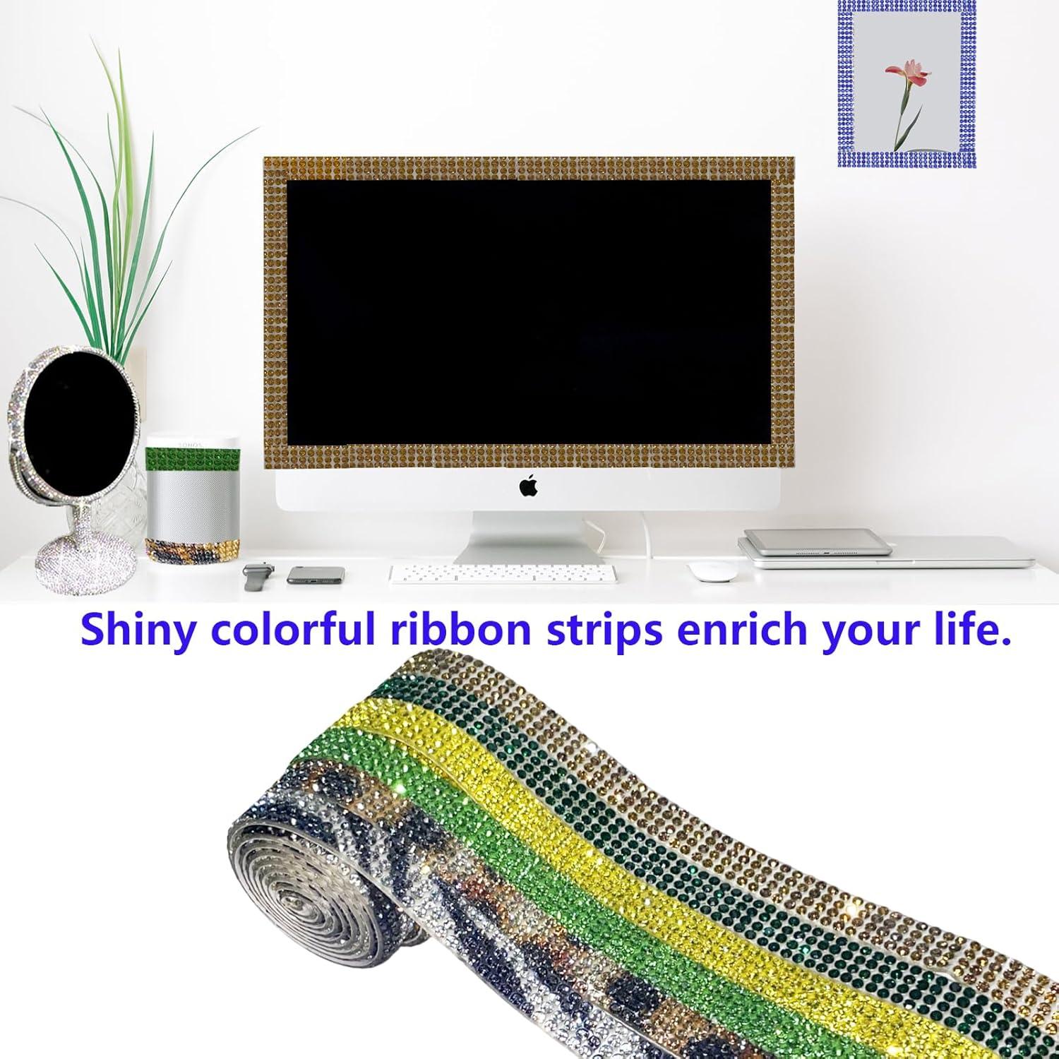 Cinta de Diamante Autoadhesiva MOODKEY 6 Rollos 5.49m Dorado